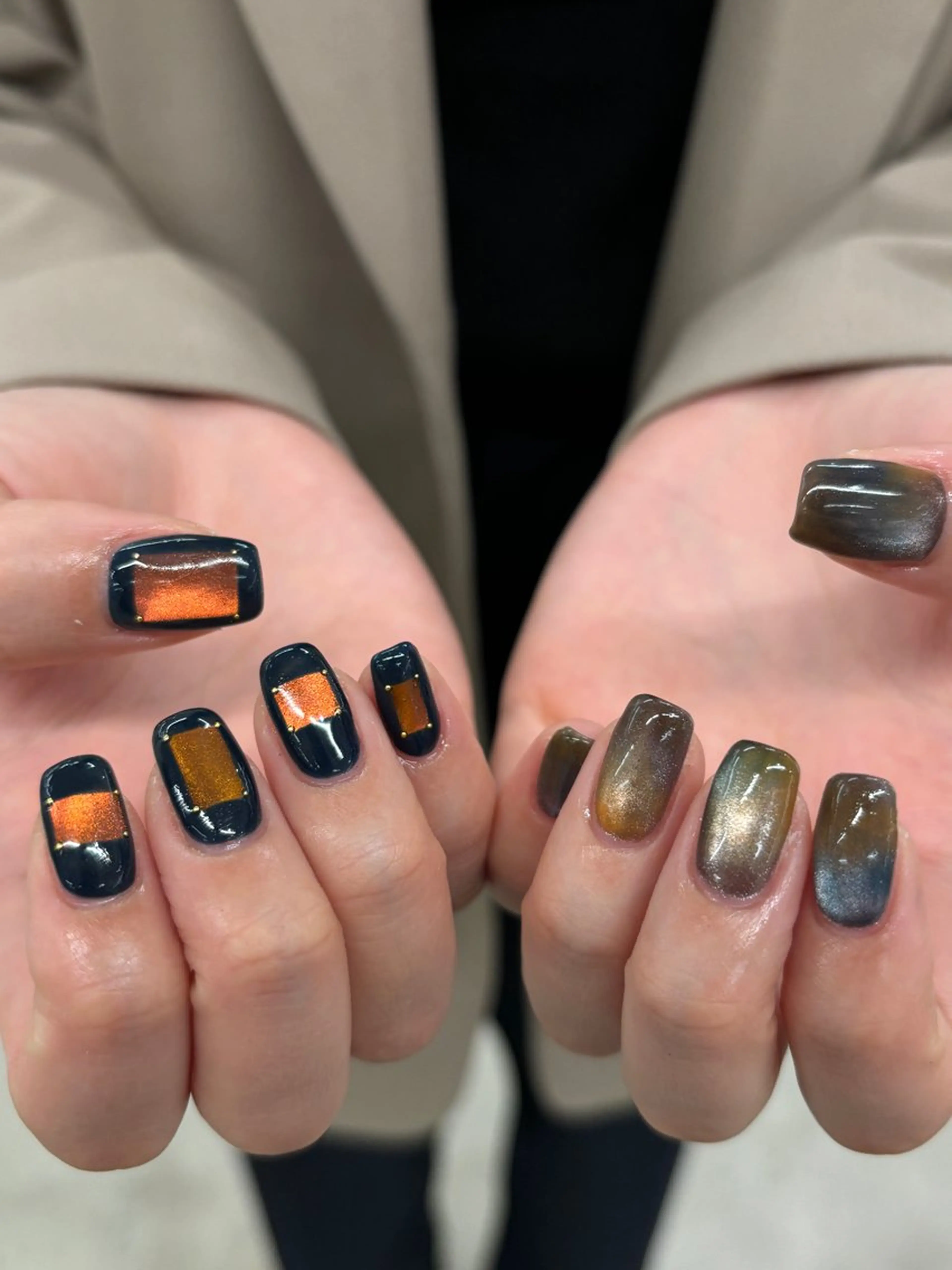 ネイル マグネットネイル ハンドネイル chika ／ nailのネイルデザイン