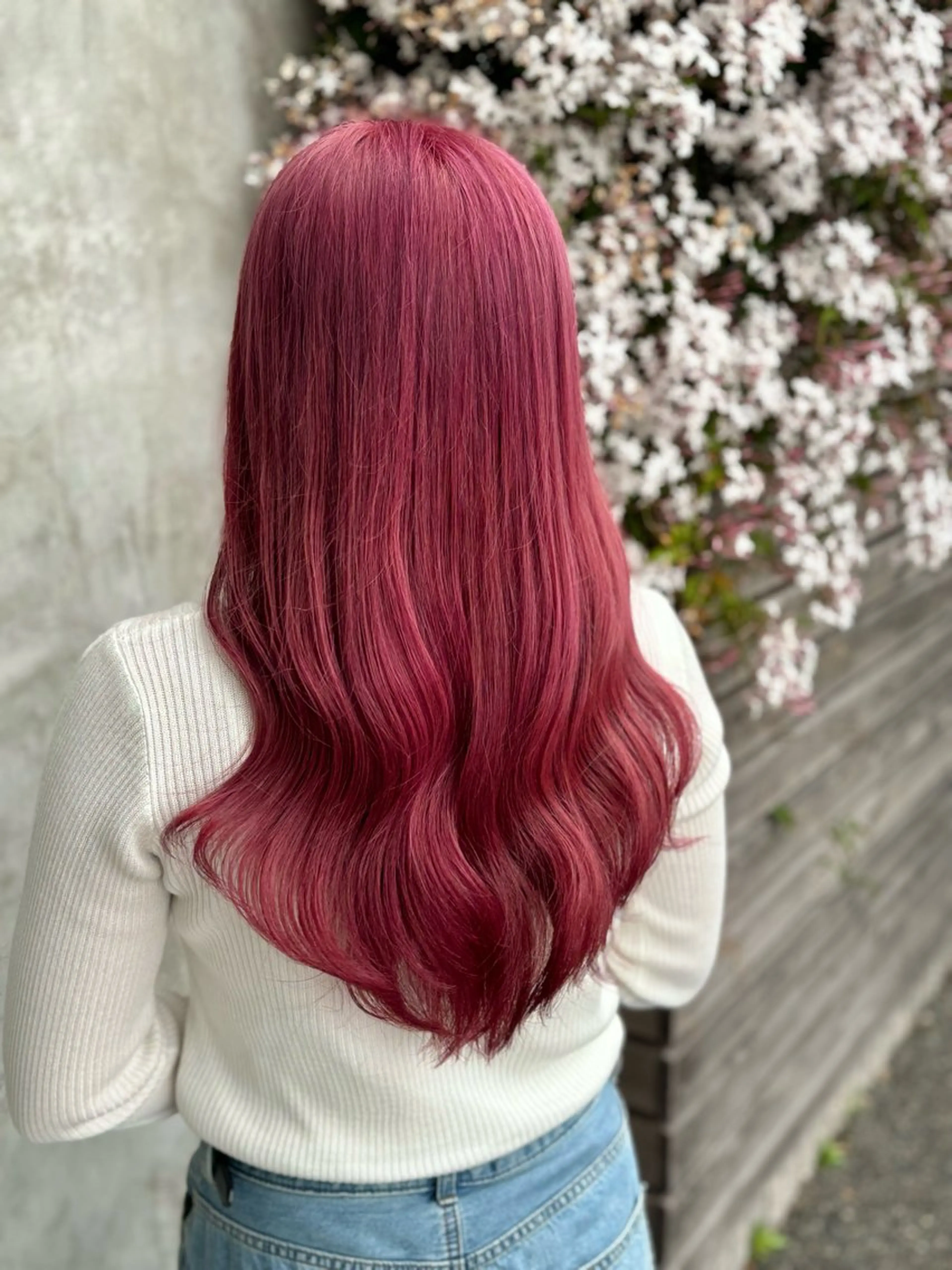 ロング カラー 石川 舞のヘアスタイル