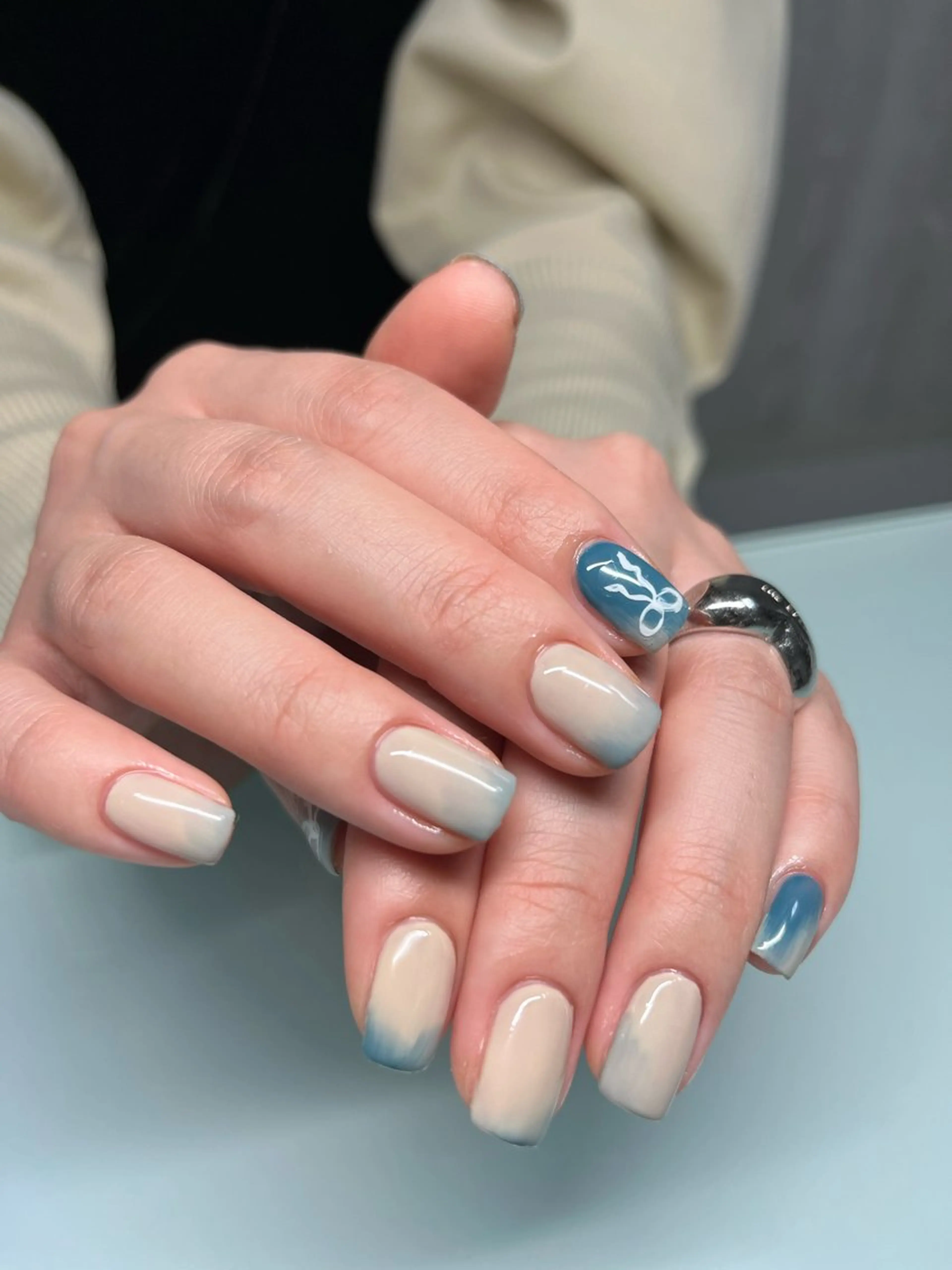 ネイル ニュアンスネイル NailByua 武蔵新城徒歩4分のネイルデザイン