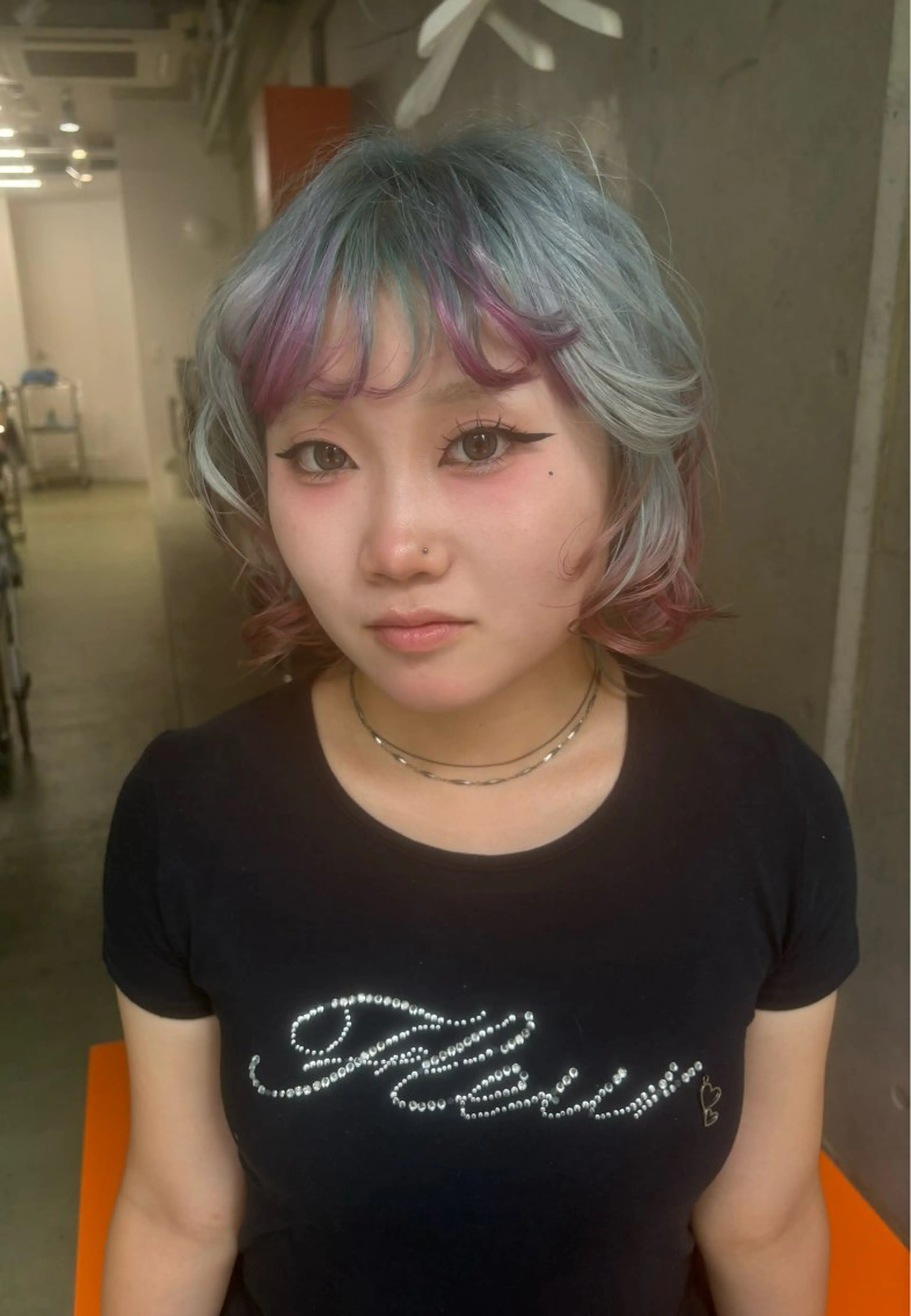 セミロング カラー 艶カラー🎀メンズ ショートasunaのヘアスタイル