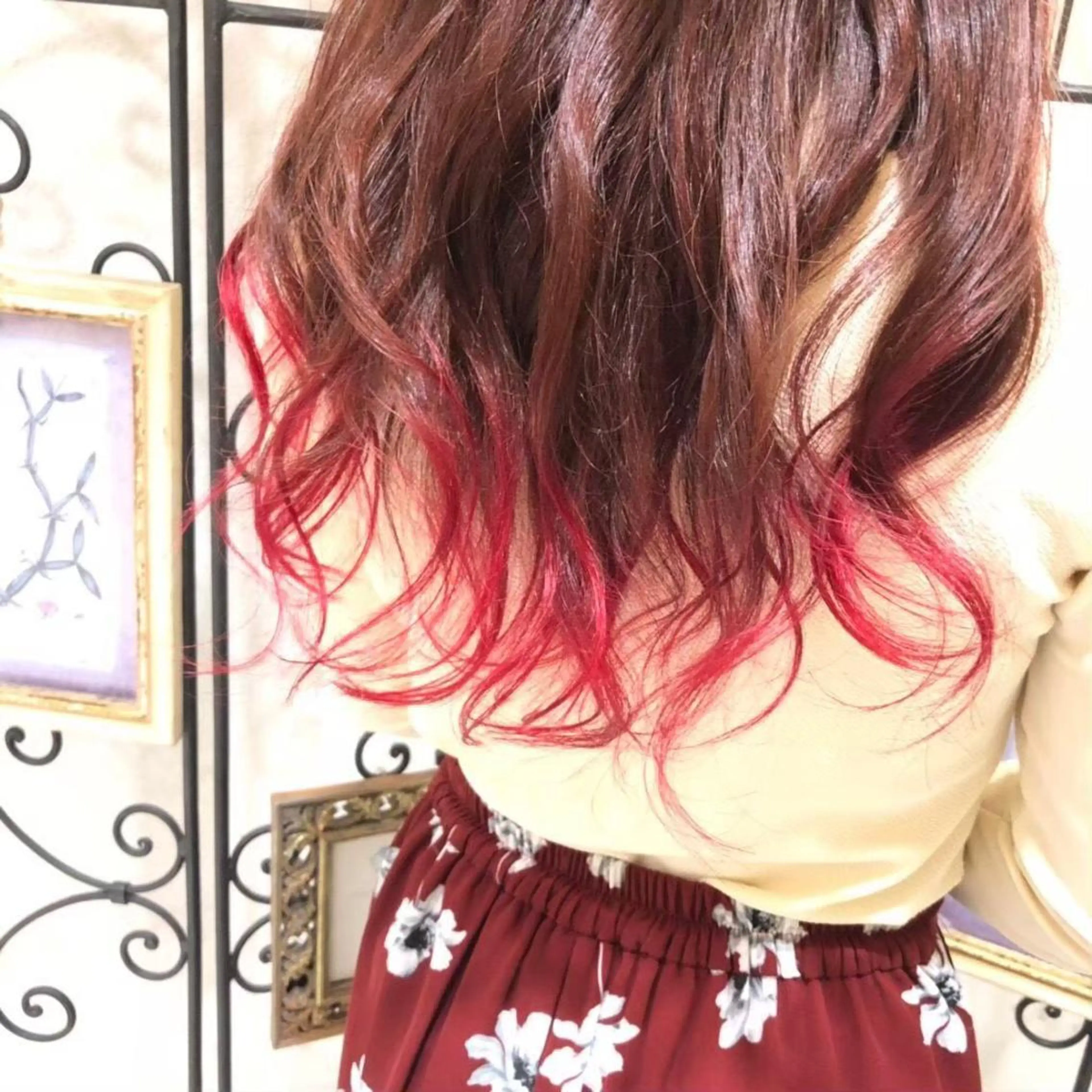 セミロング カラー ヘアアレンジ EARTH熊本嘉島店所属・田畑 圭祐のヘアスタイル