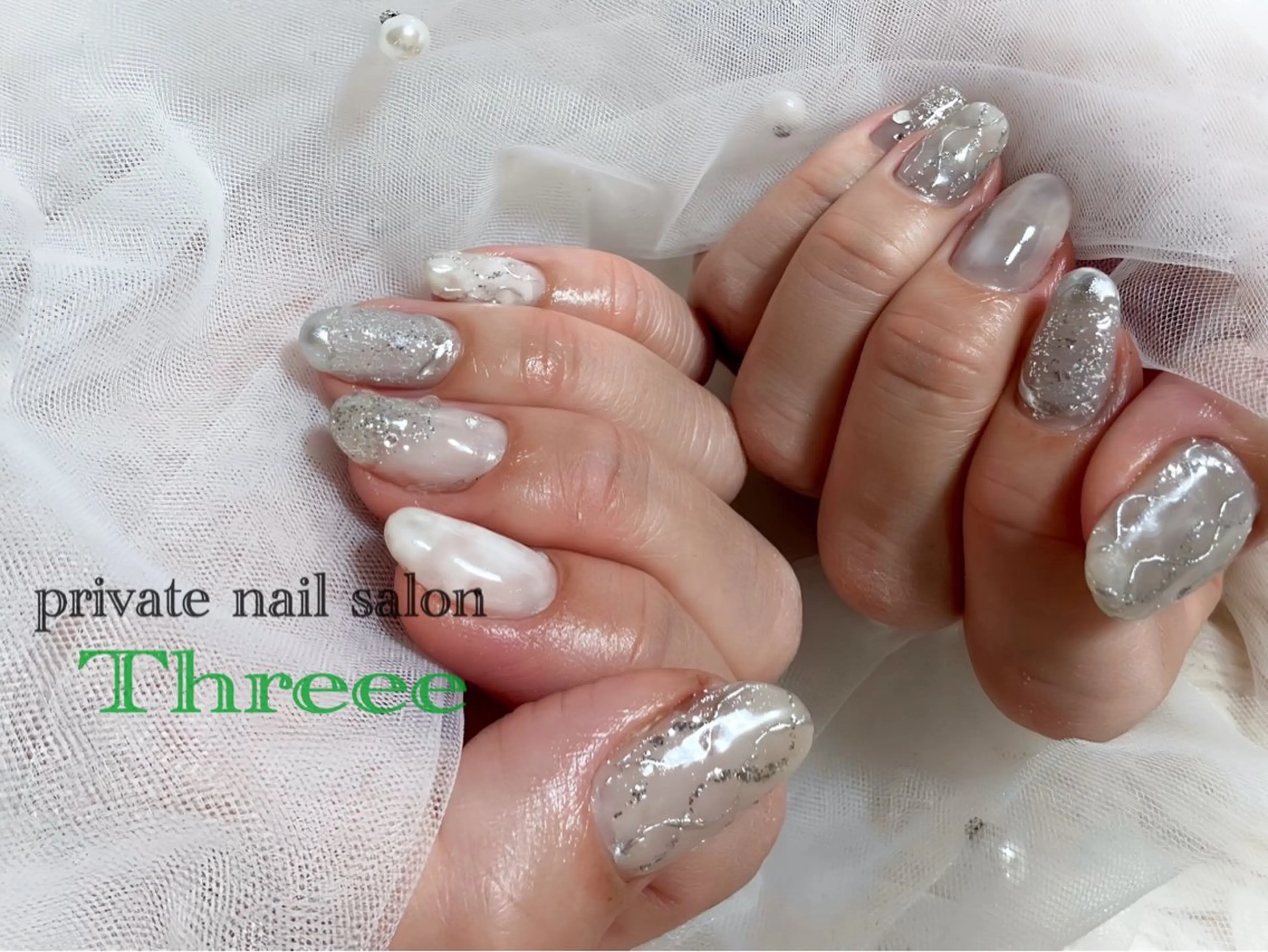 ネイル キラキラネイル ハンドネイル Nail salon - Threee　-のネイルデザイン