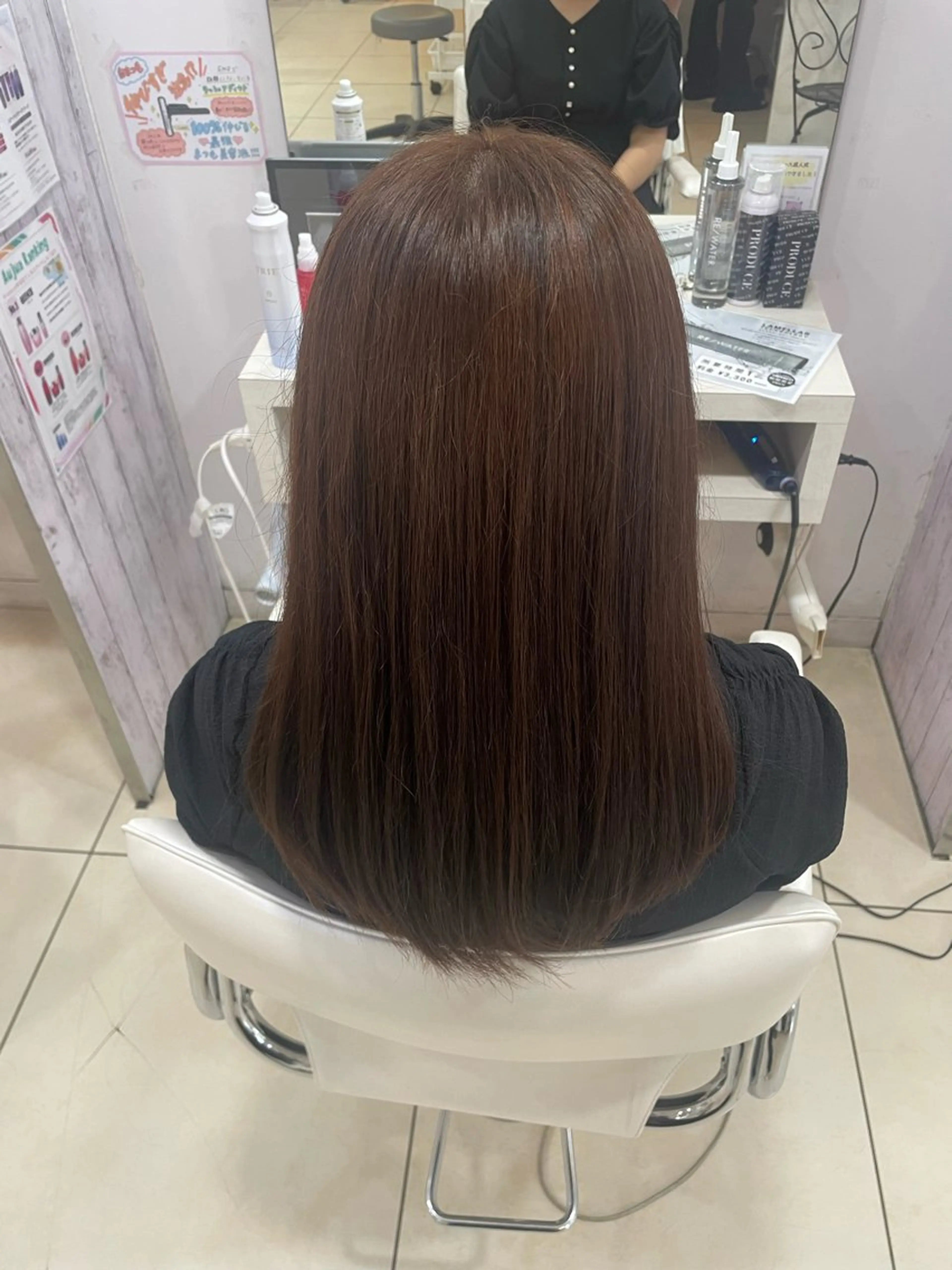 セミロング カラー 🌸暖色髪質改善 MEI🌸のヘアスタイル