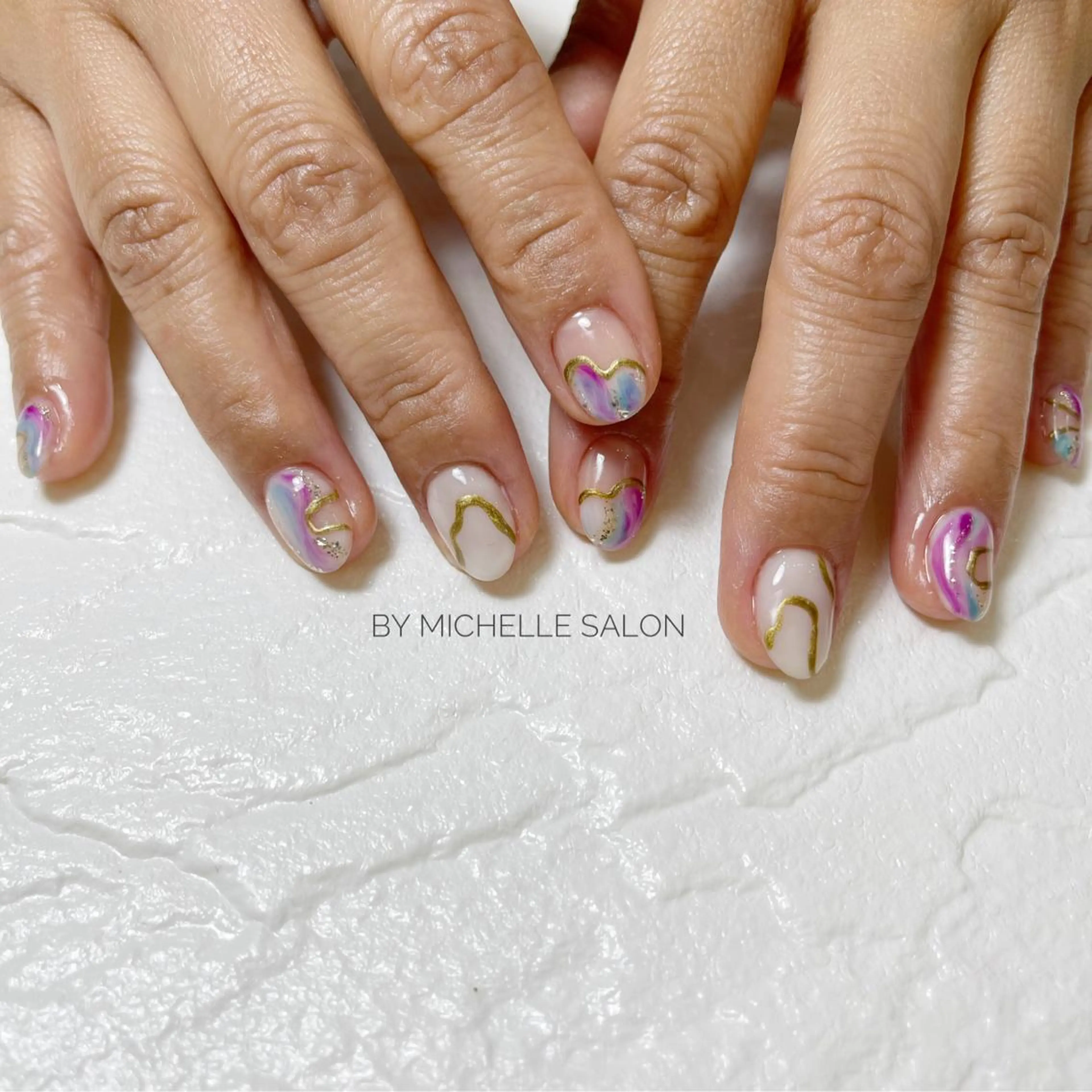 ショート ネイル 持ち込み by michelle salon所属・☪深夜限定サロン 無料駐車場あり！のネイルデザイン