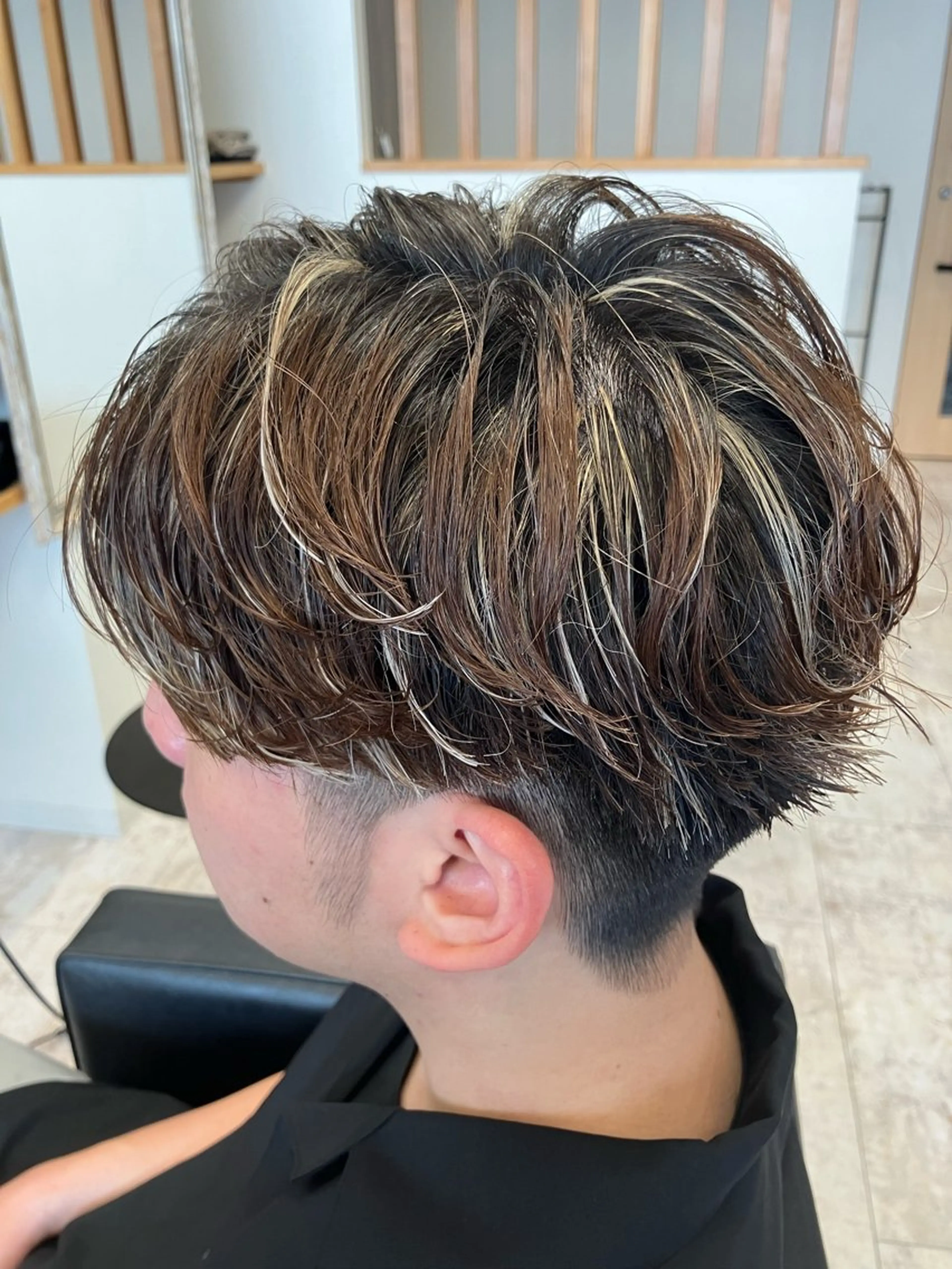 パーマ メンズ カット パーマ メンズ特化/パーマ/ フェードWATARUのヘアスタイル