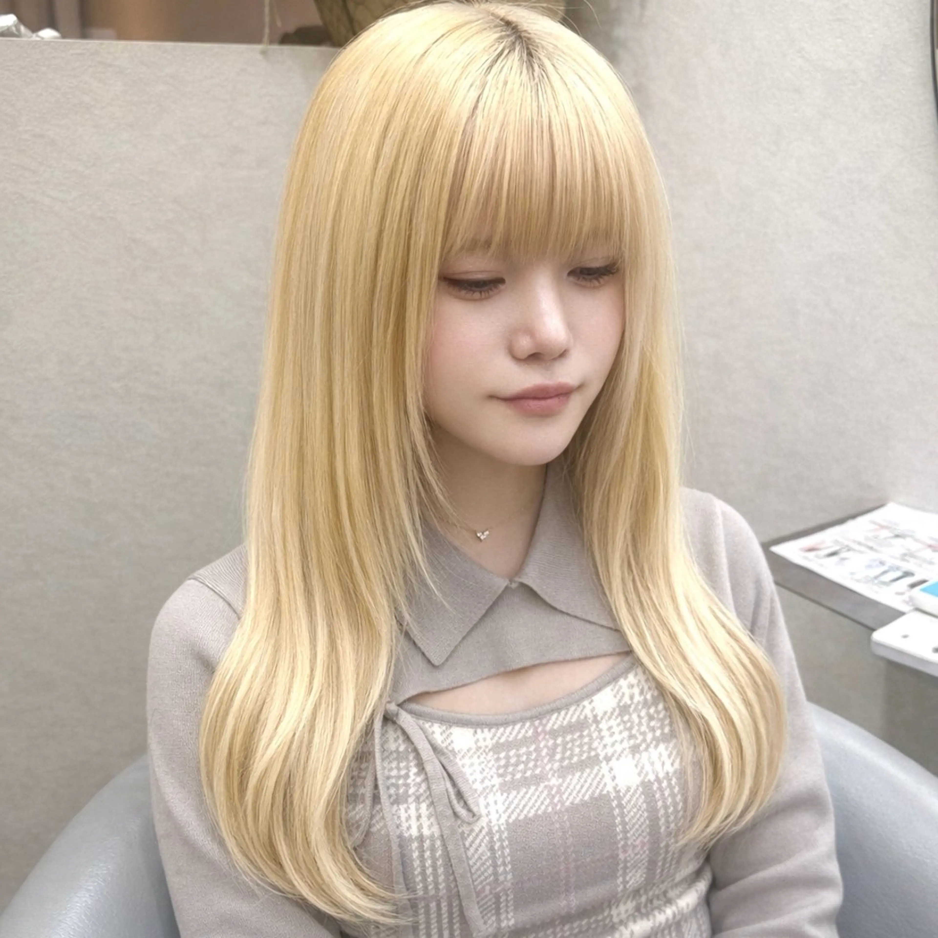 【高校卒業クーポン❕学🈹】🎀ケアブリーチ＋カラー+超音波トリートメント🎀.⋆𝜗𝜚の写真