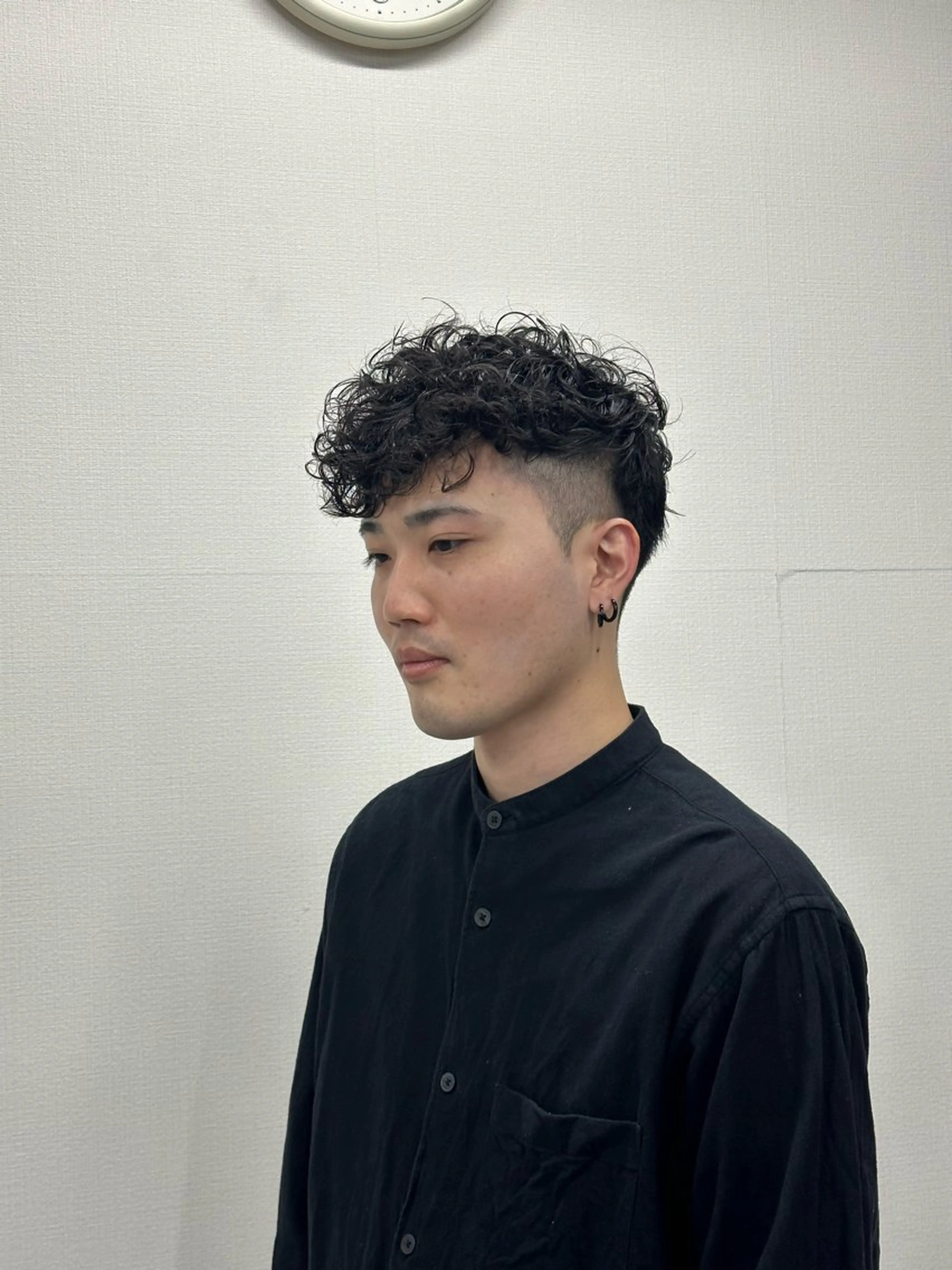 ショート パーマ メンズ 翠川 靖のヘアスタイル