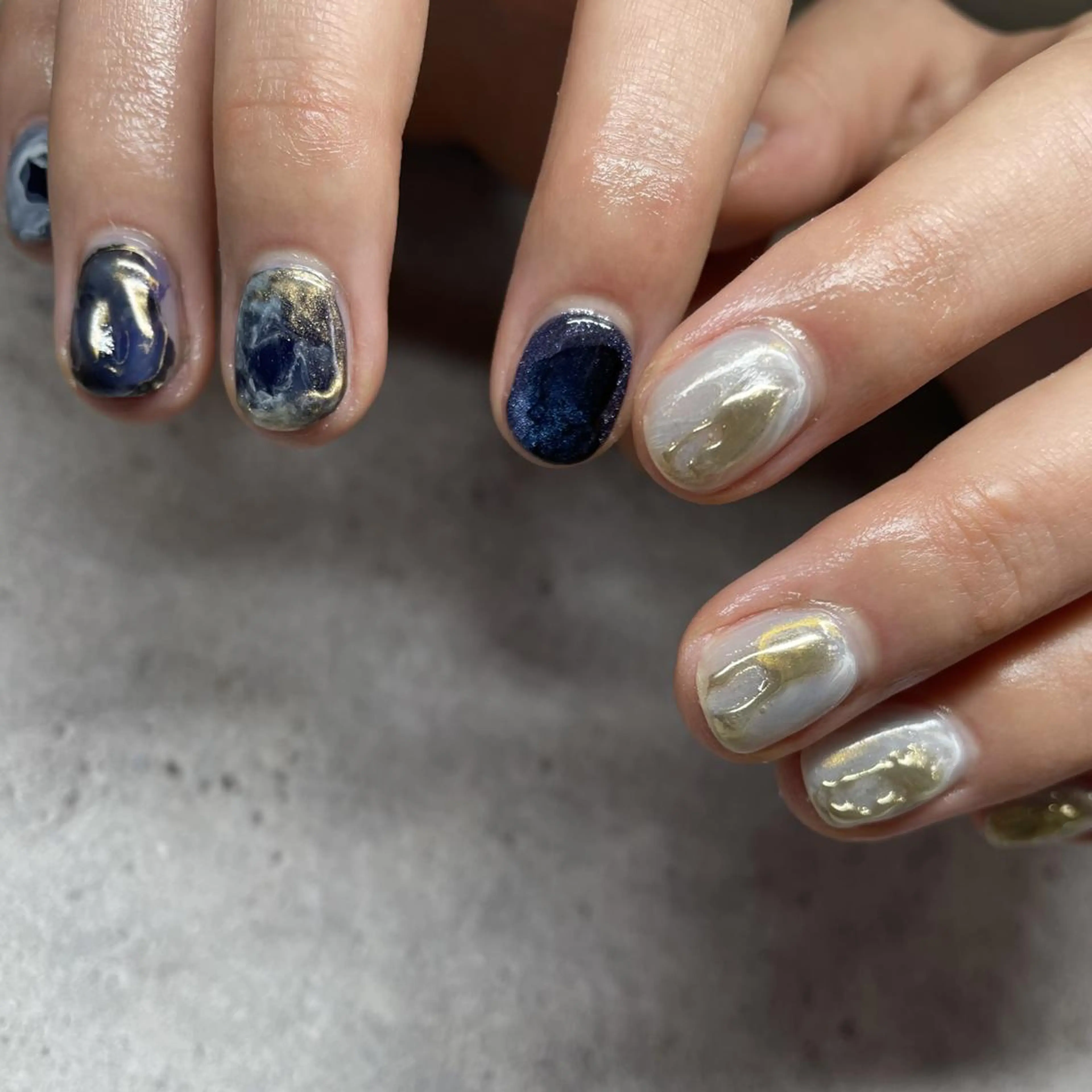 ネイル ハンドネイル フットネイル p.o.n. nuance/個性的のネイルデザイン