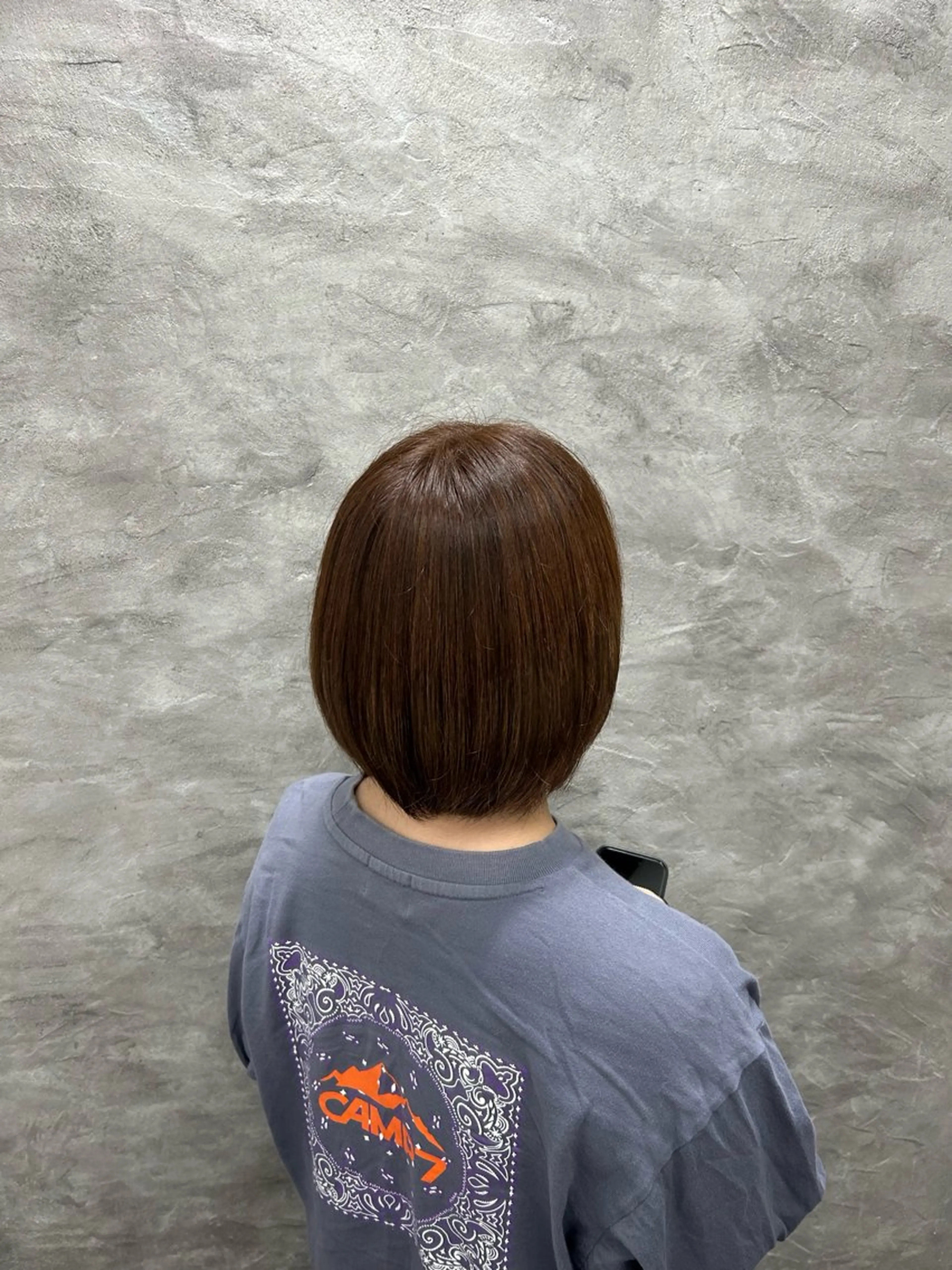 ショート ヘアカラー 小久保音々華/ 髪質改善/暖色カラーのヘアスタイル