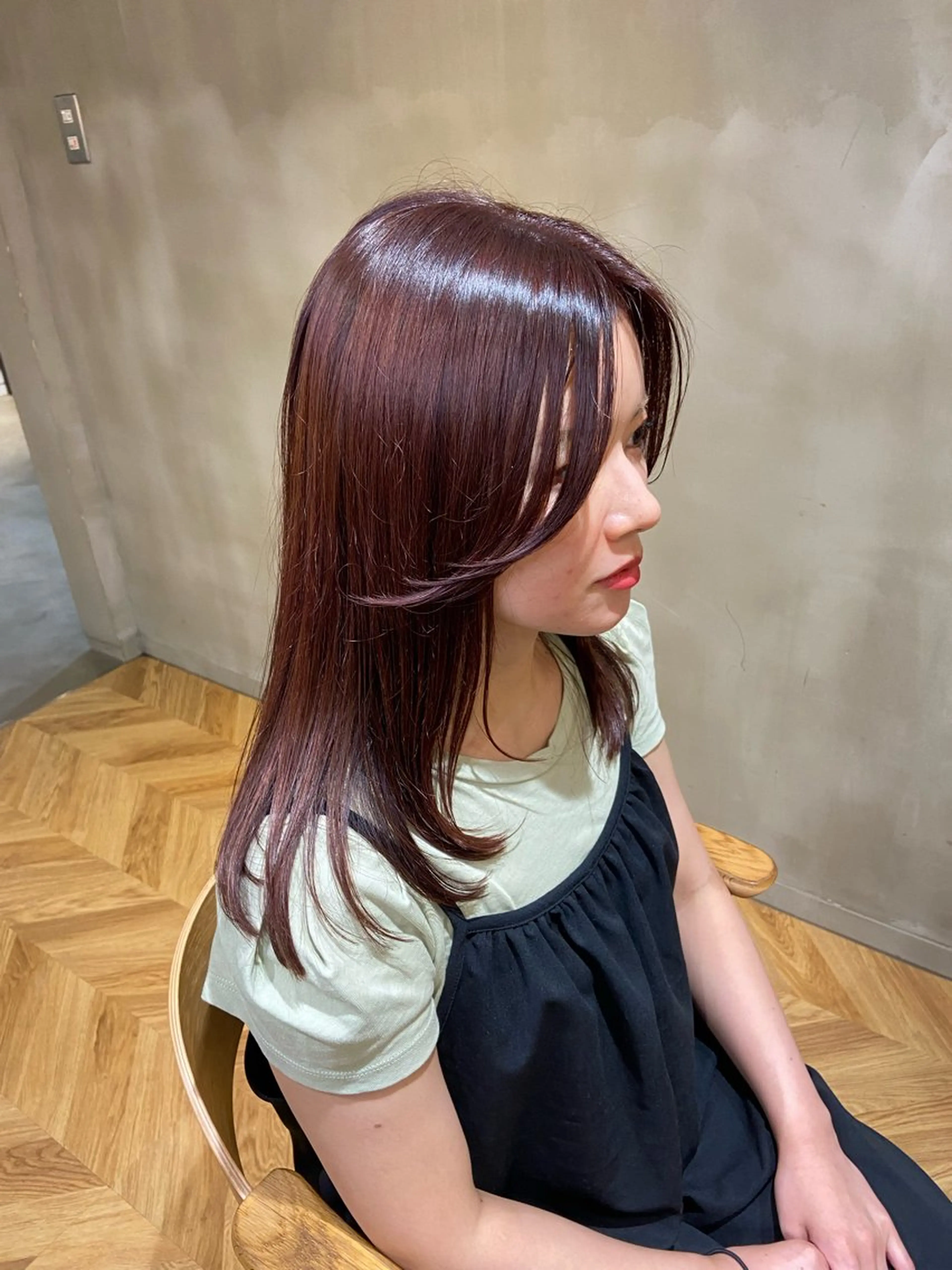 〈艶感暖色カラー特別価格🫧〉カット×艶感カラー×𝐀𝐮𝐣𝐮𝐚2stepTRの写真