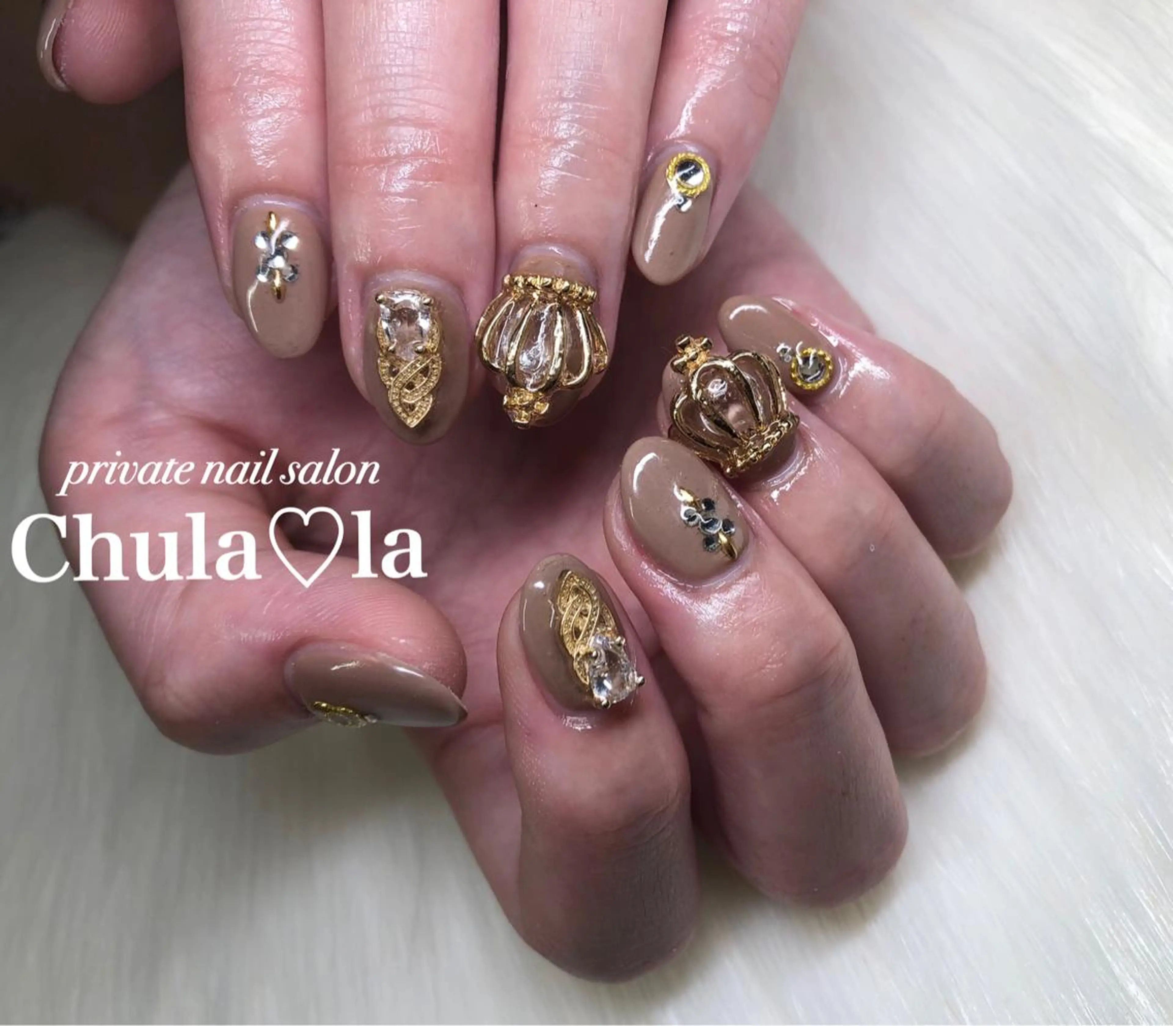 ネイル ラメ(グリッター) ラメグラデーション ワンカラーネイル ストーンネイル Chula♡la 豊見城市高安のネイルデザイン