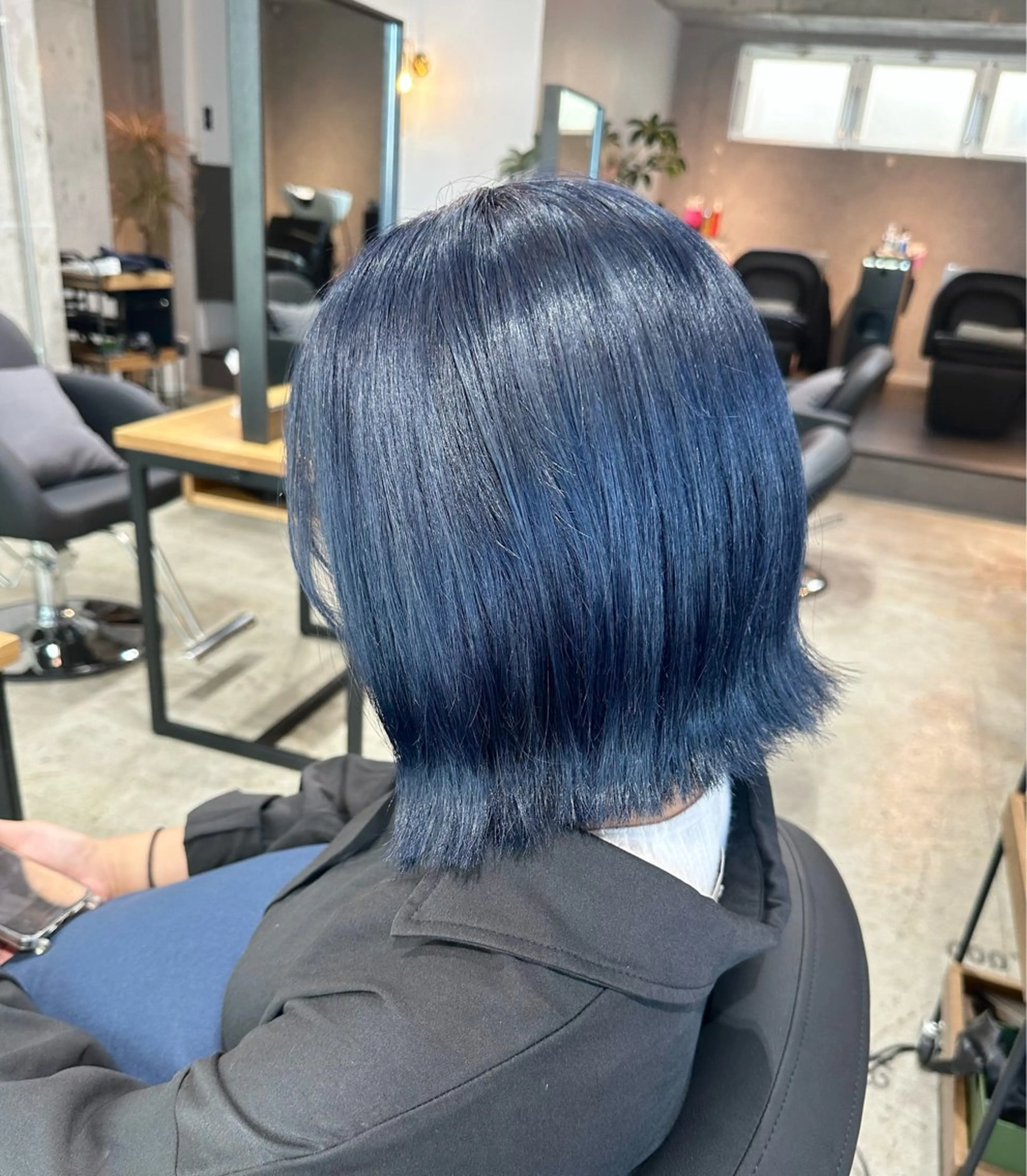 ショート カラー ネイビーカラー ✨髪質改善/ブリーチ /ショート高山のヘアスタイル