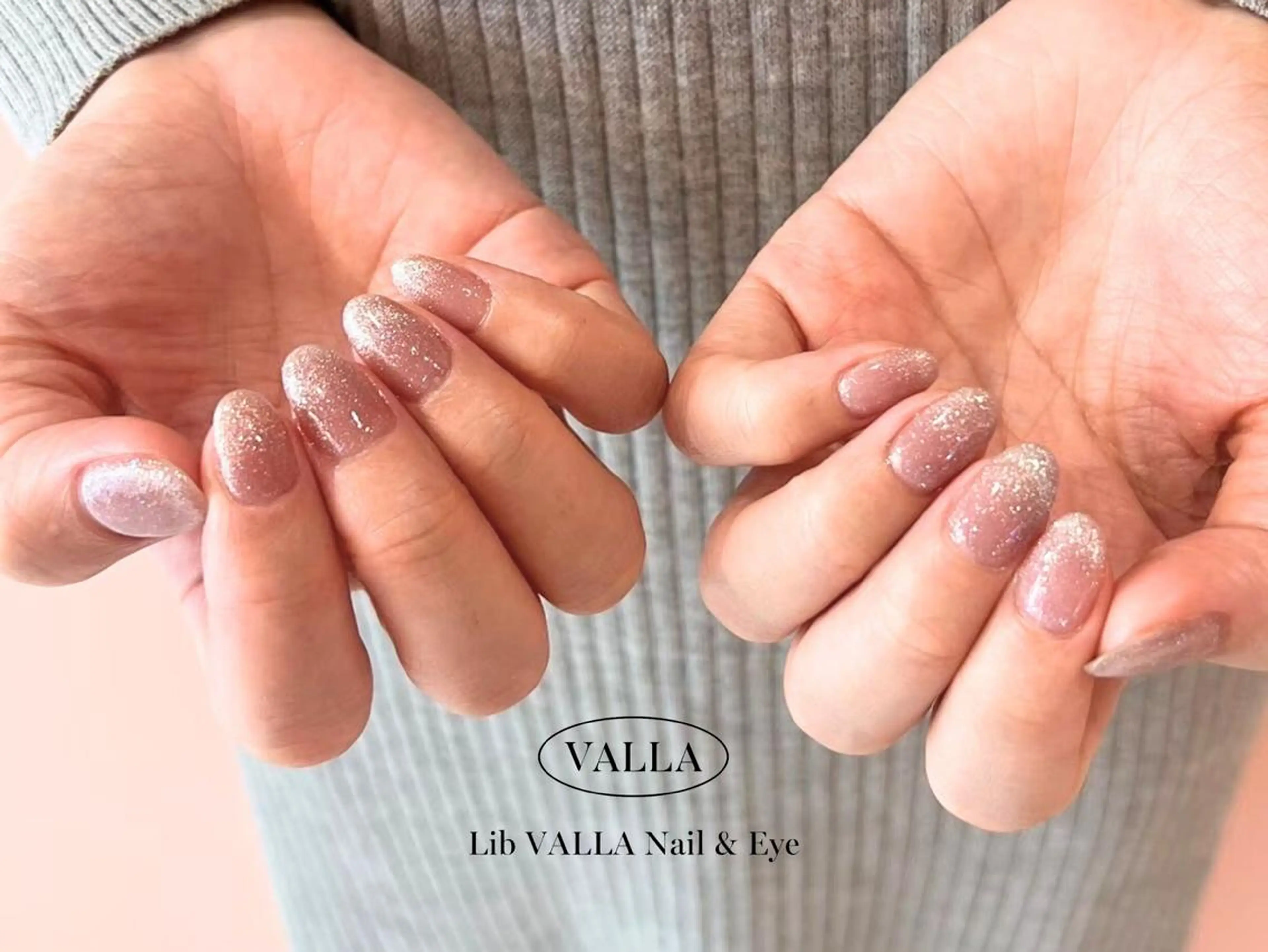 ネイル グラデーション ラメ(グリッター) ラメグラデーション Lib 小松店 Yuki･:*❤︎のネイルデザイン
