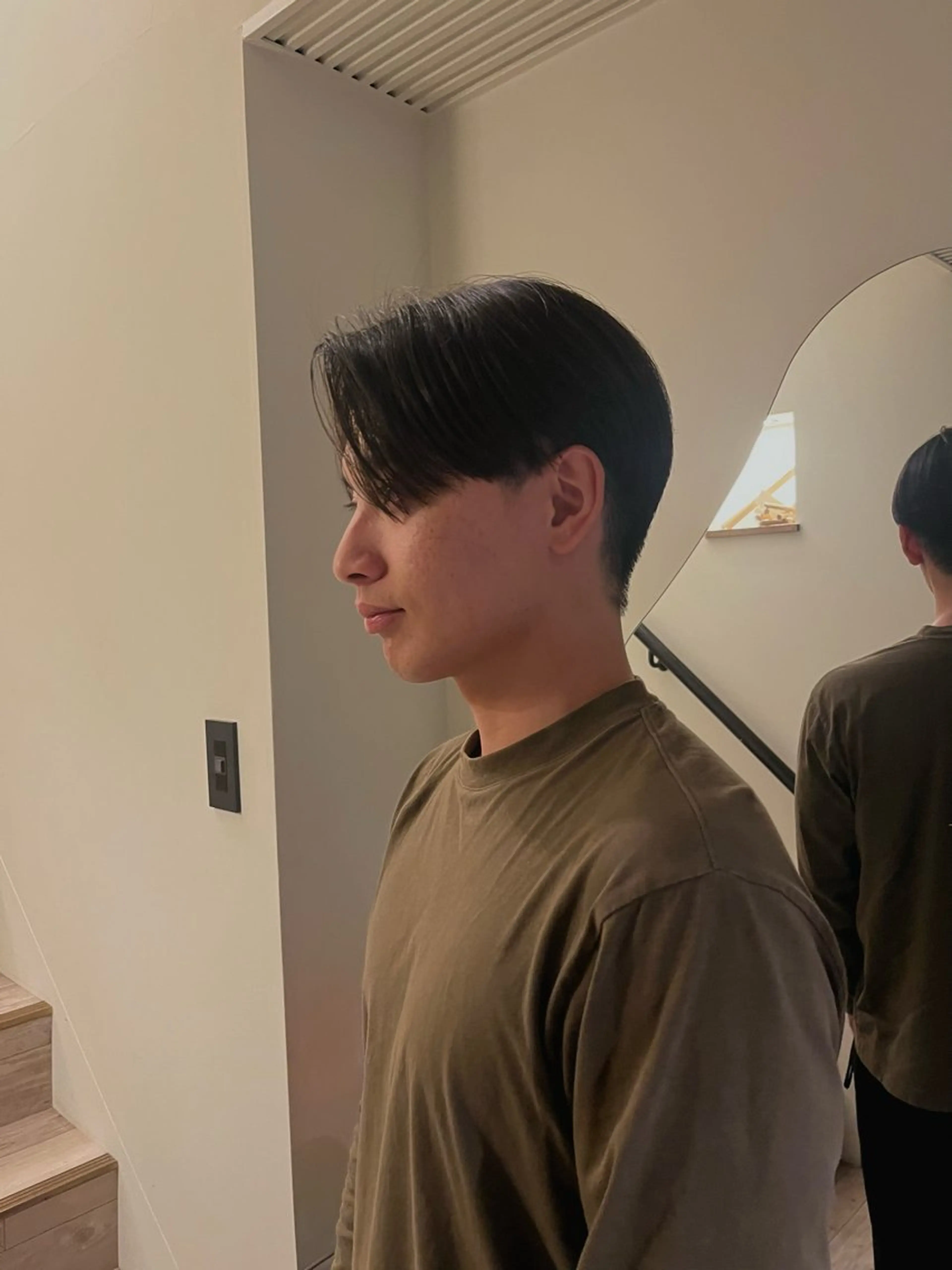 メンズ センターパート 山本 彩香のヘアスタイル