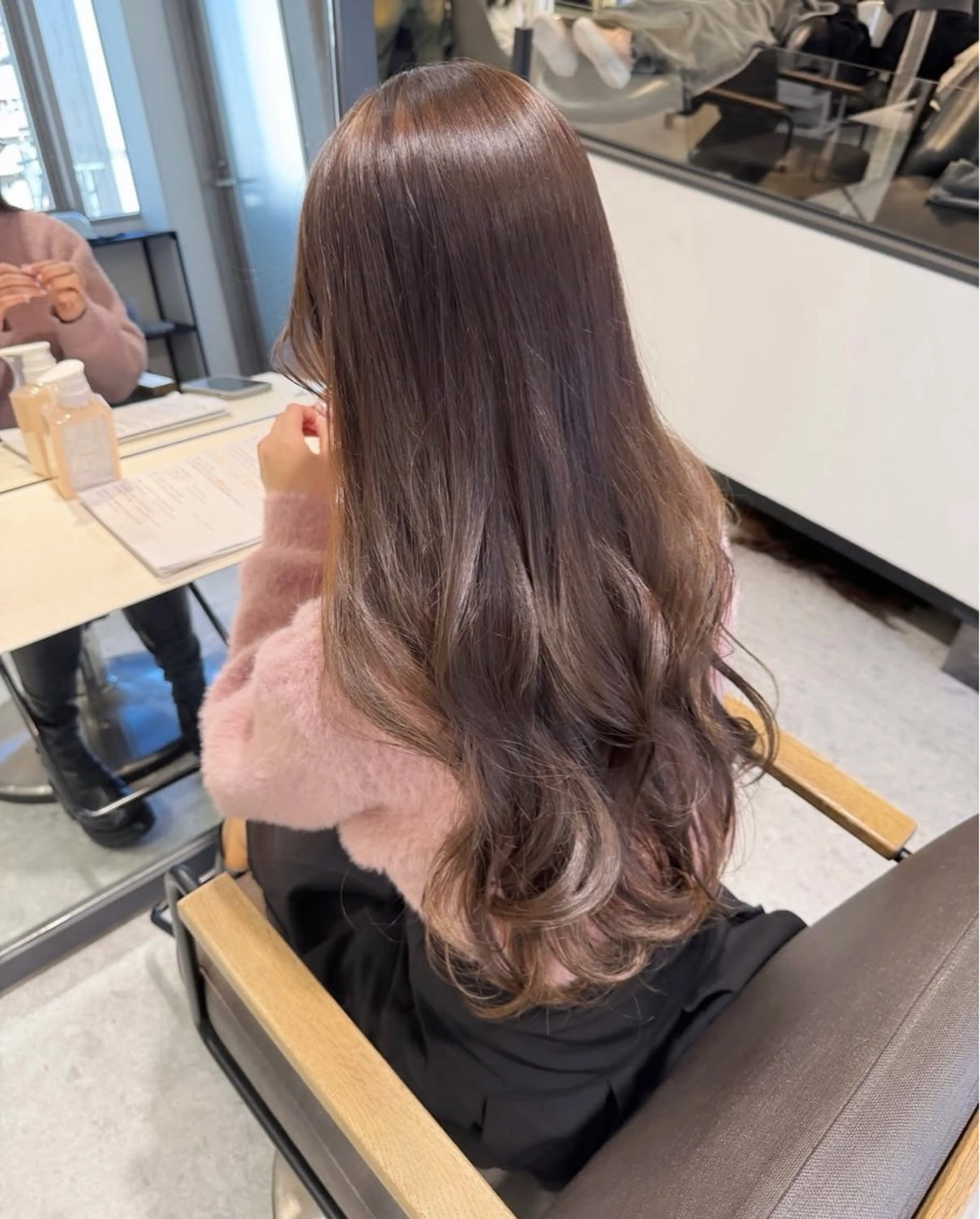 セミロング カラー カット ヘアカラー トリートメント ブリーチなしWカラー ヘアセット🎀はるかのヘアスタイル