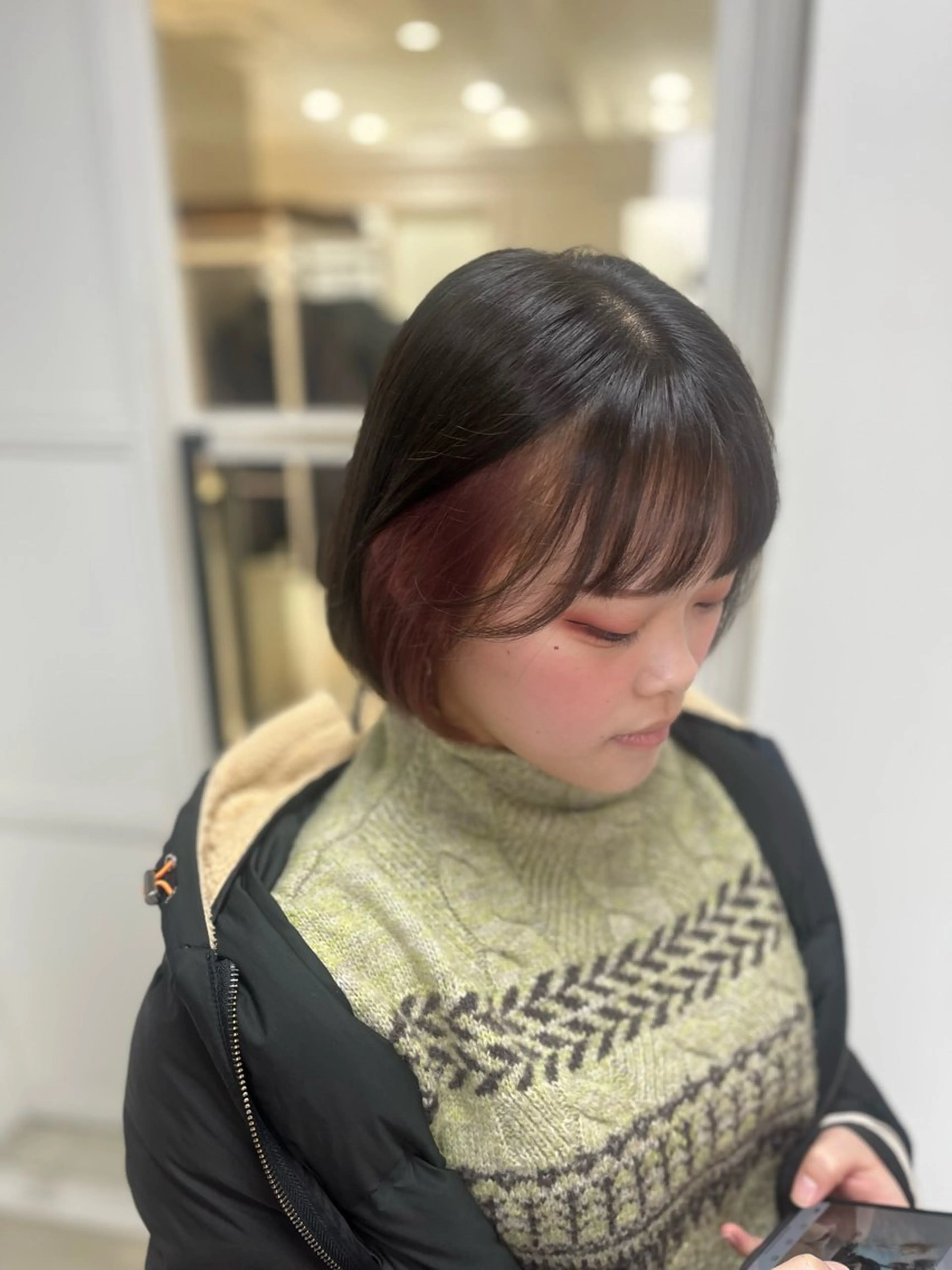 ショート カラー ブリーチ イヤリングカラー インナーカラー トリートメント カット ヘアカラー トリートメント Go   Today シェアサロン　横浜店所属・【ただの天才 🎨】のヘアスタイル