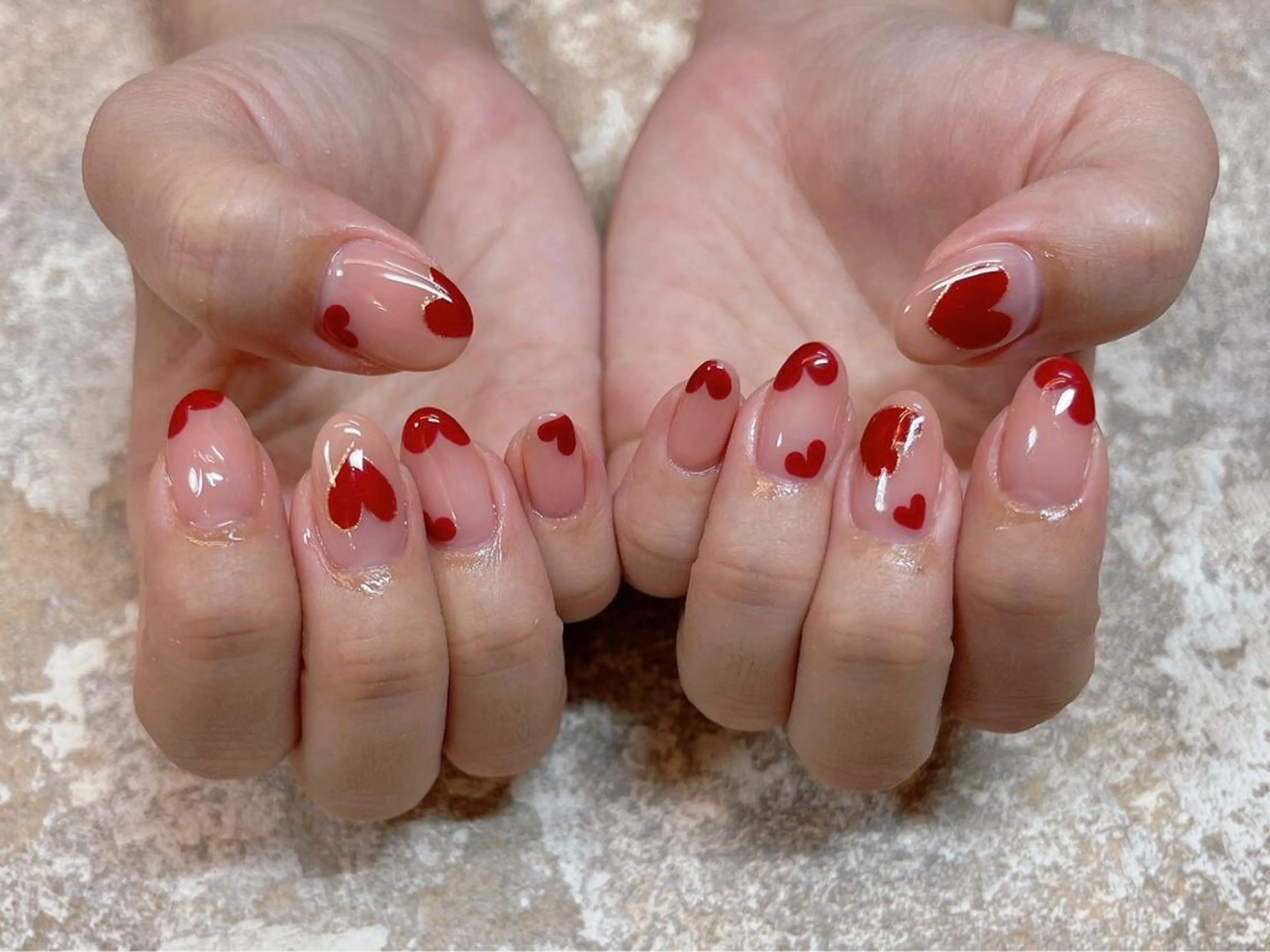 ネイル ハンドネイル LOVE NAIL 💕Sonoのネイルデザイン