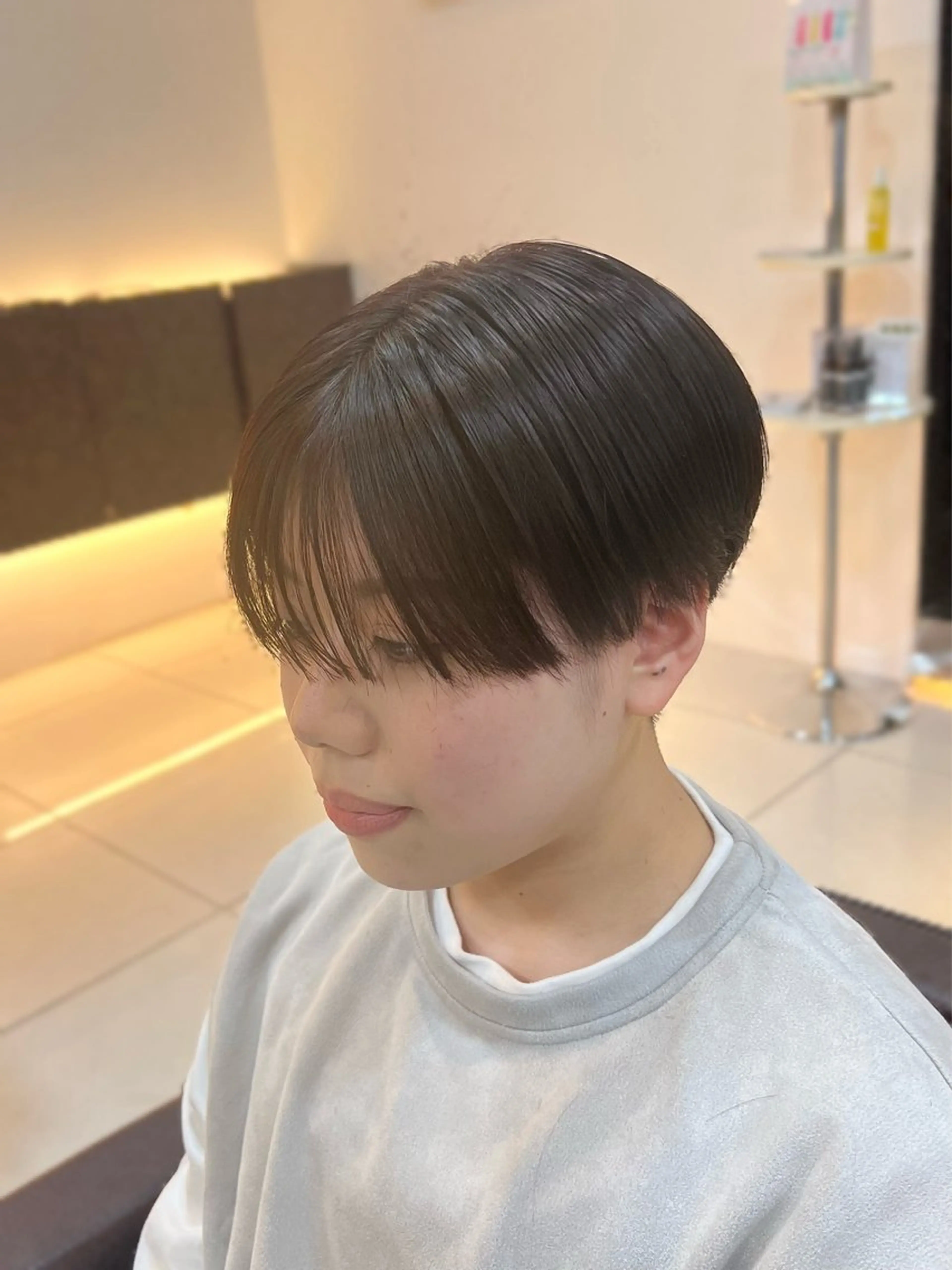 メンズ マッシュ シースルーマッシュ カット 縮毛矯正 草薙メンズ縮毛矯正 💫緒方美柚のヘアスタイル