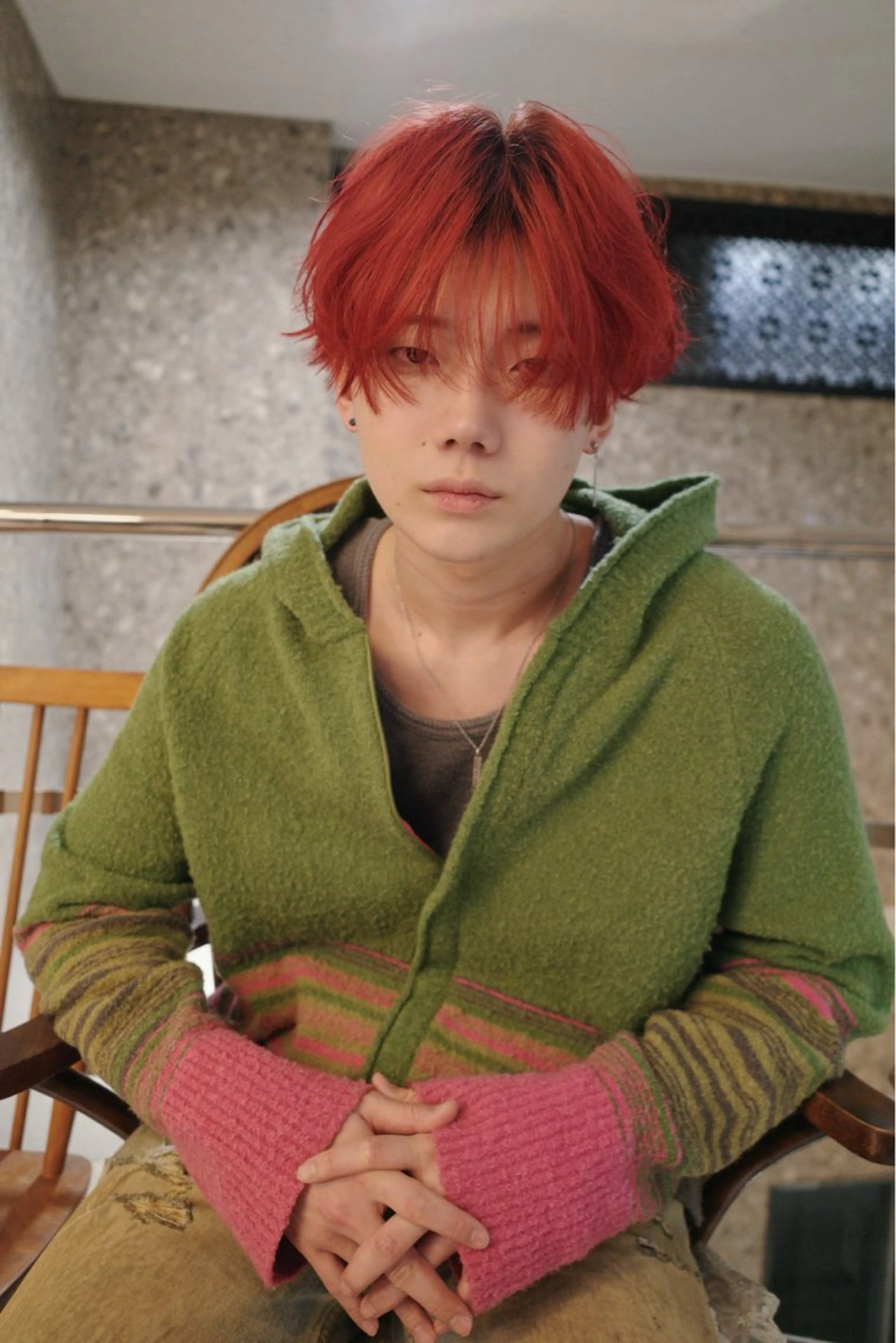 メンズ マッシュ ヘアカラー Pia hair design所属・【Pia】 セナ/ハイトーンのヘアスタイル