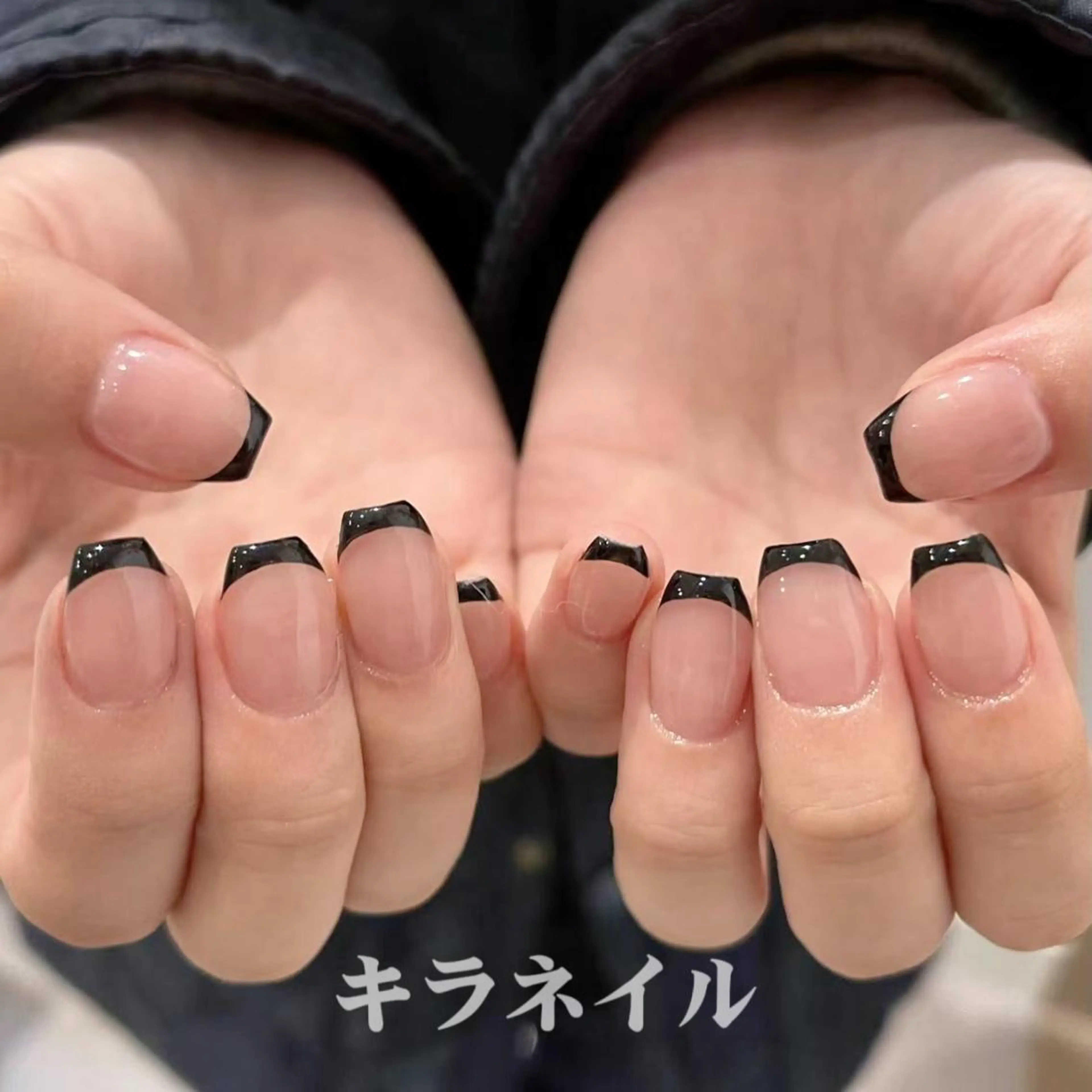 🍑フレンチネイルの写真