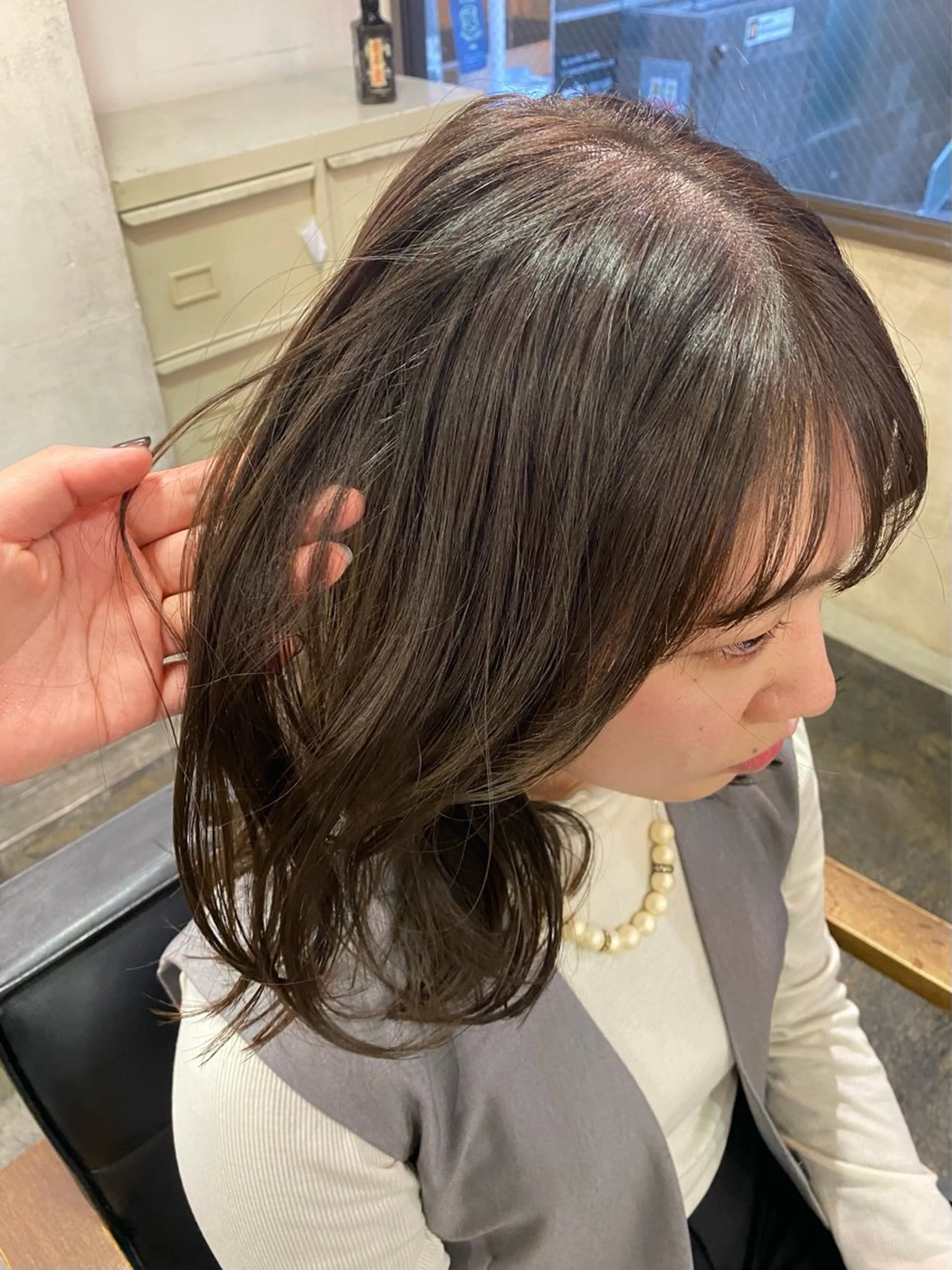 ロング カラー カット ヘアカラー トリートメント くすみカラー♡ Yuukaのヘアスタイル