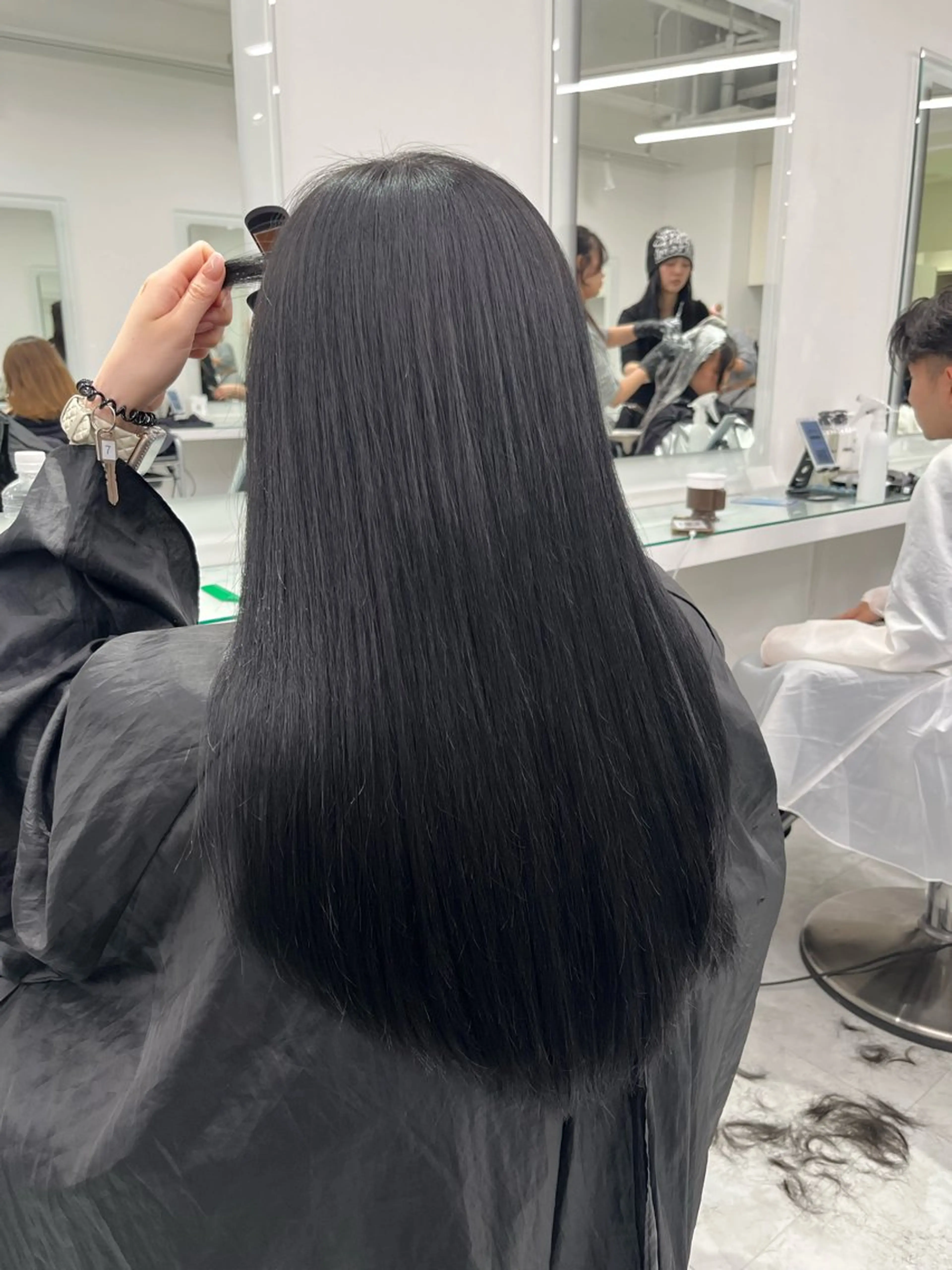 ロング カラー ヘアカラー トリートメント ヘアセット 透明感カラー/ ブリーチ/💓パタオのヘアスタイル