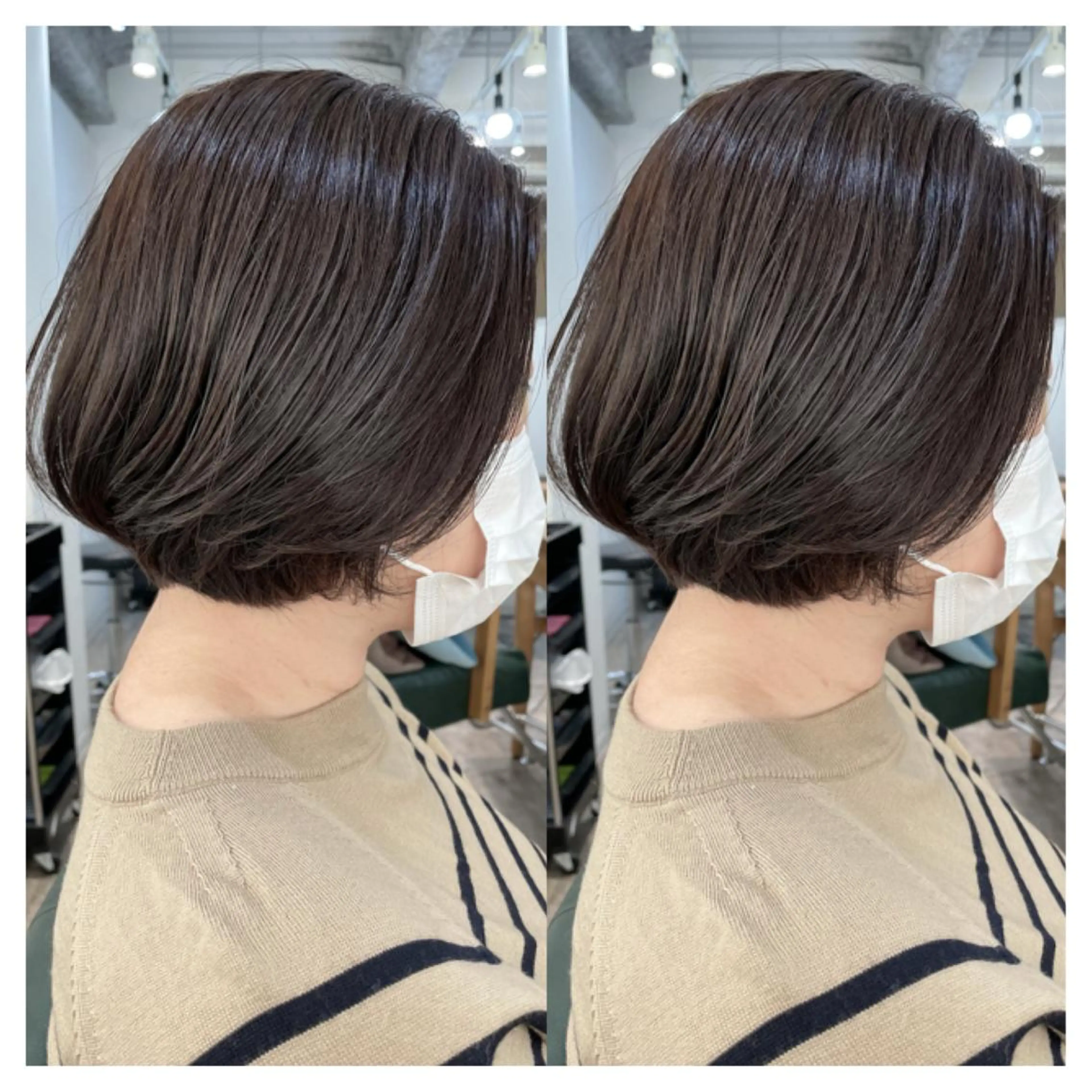 ショート カラー パーマ カット ヘアカラー トリートメント 村山 茉衣のヘアスタイル