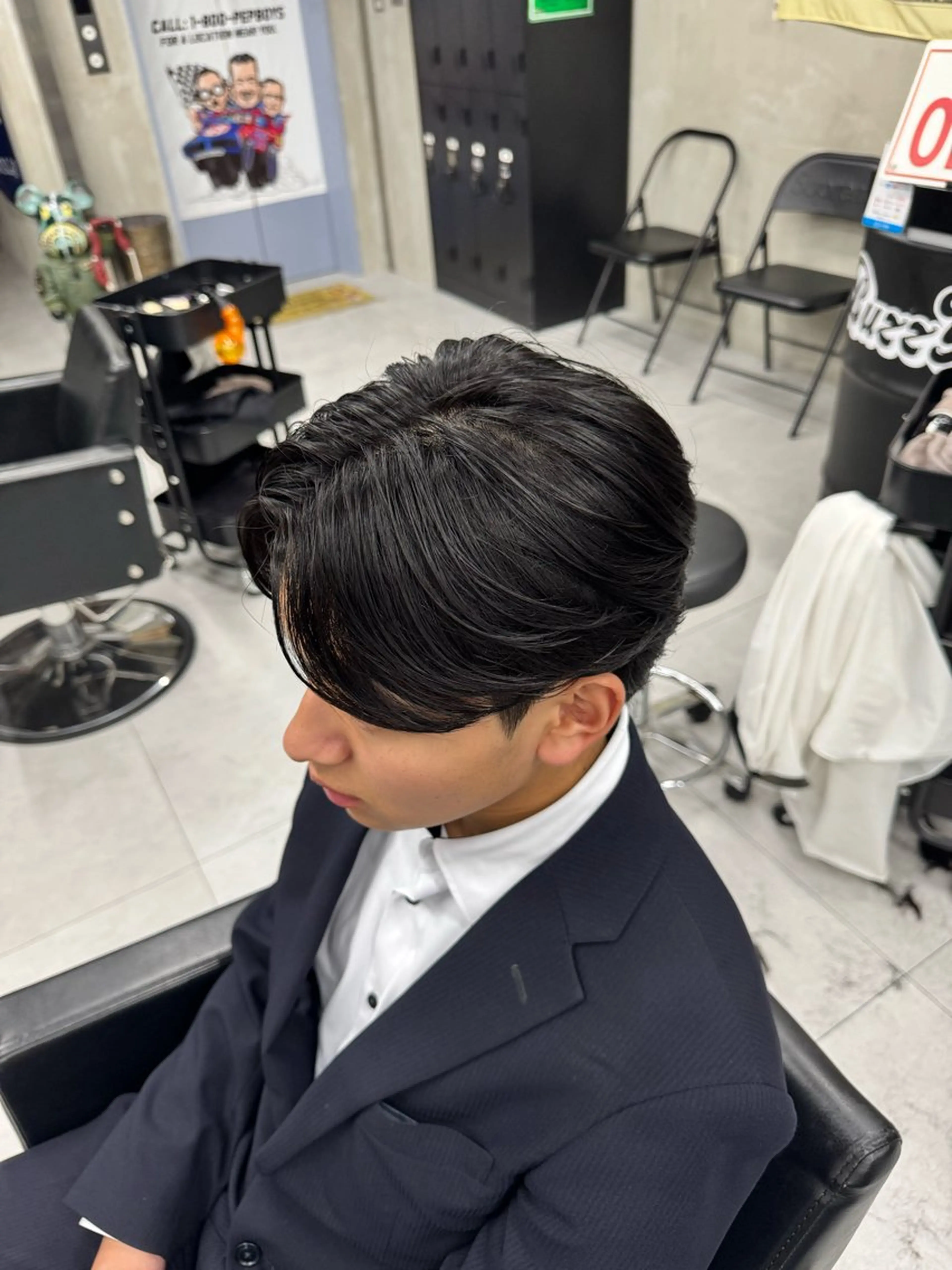 ミディアム メンズ カット Buzzy 大畠　慎三郎のヘアスタイル