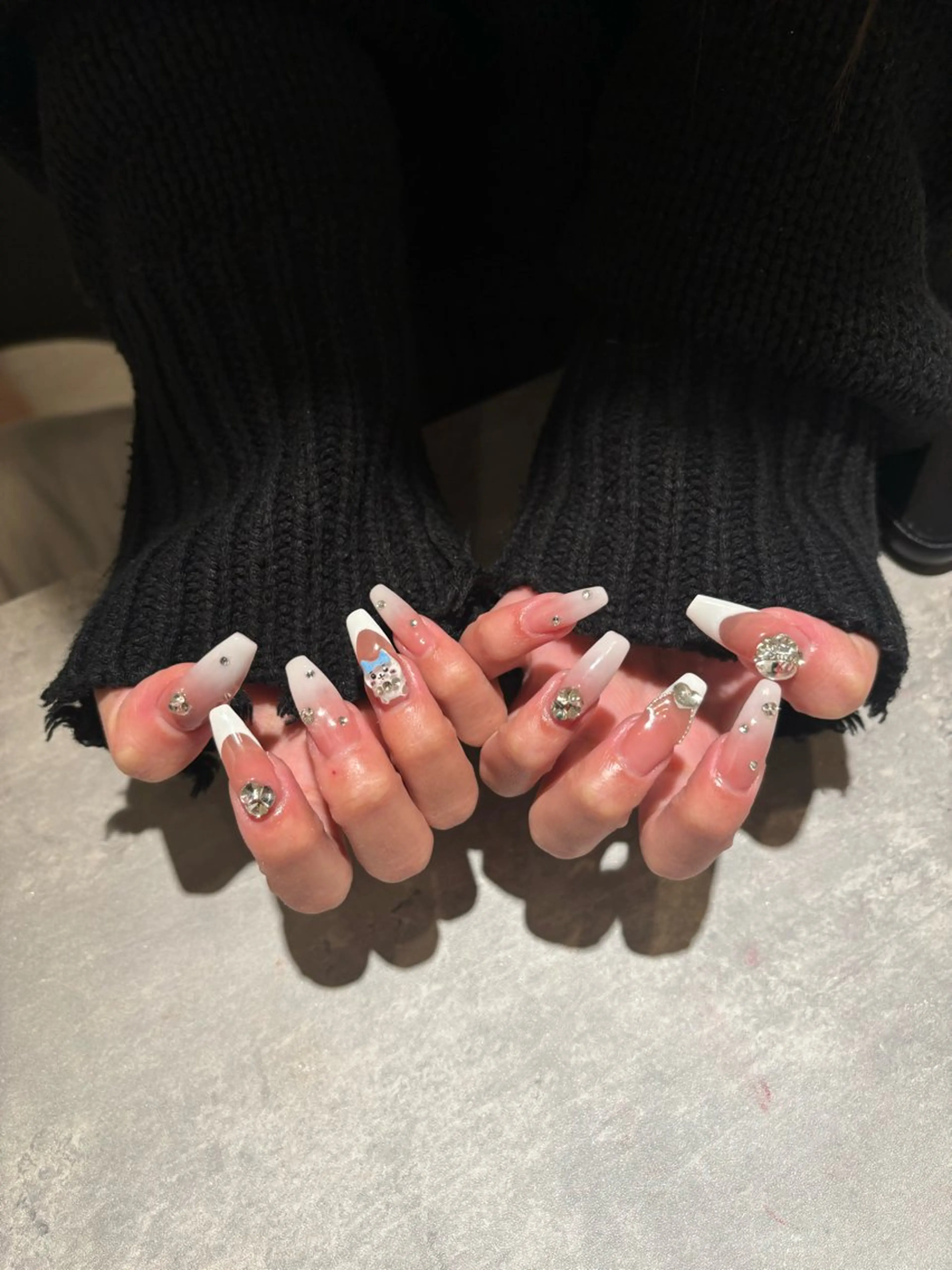 長さだし10本  フレンチ/グラデーションの写真