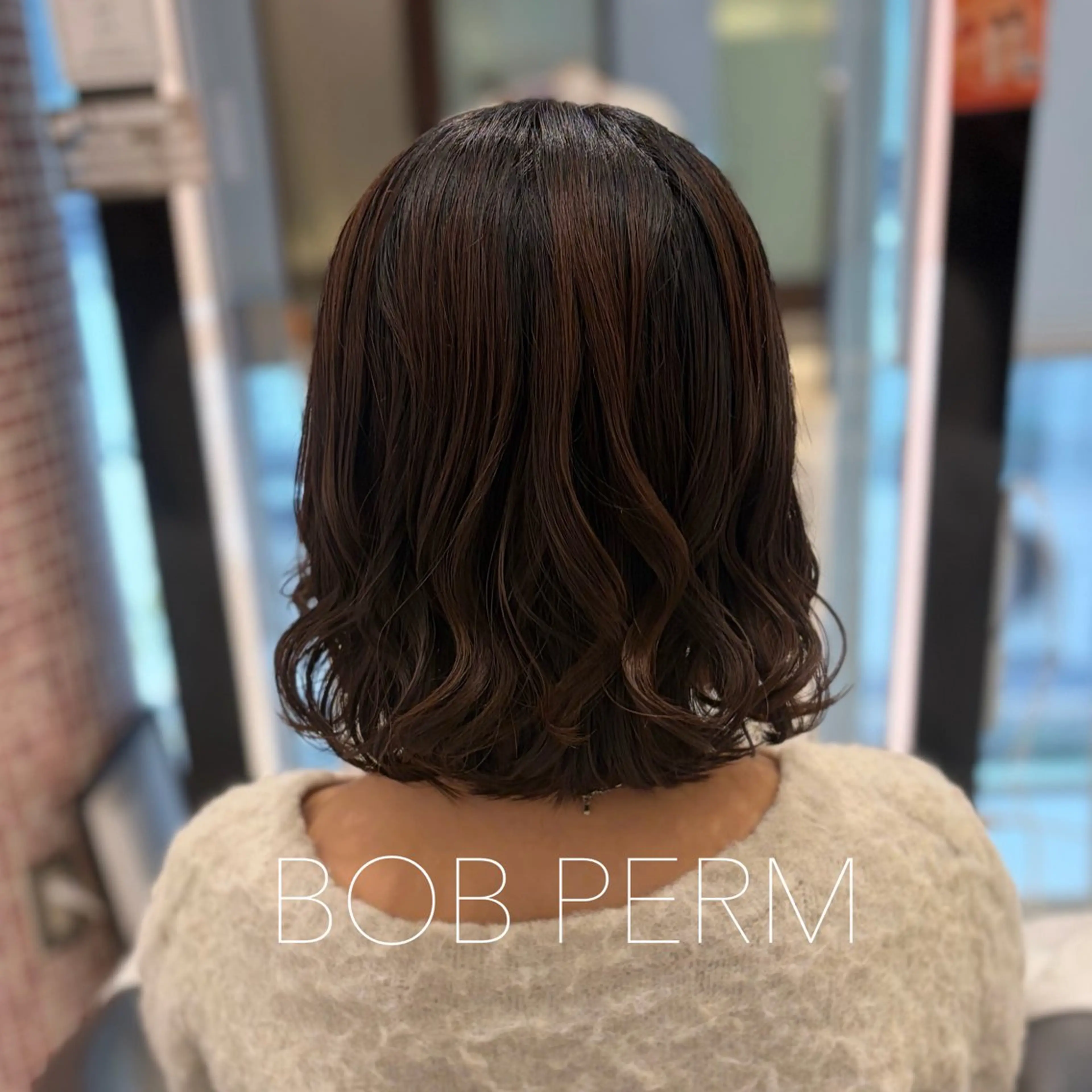ミディアム パーマ ミディアムパーマ ボブ カット パーマ 🌸銀座No.1パー マ🌸いでいあやのヘアスタイル