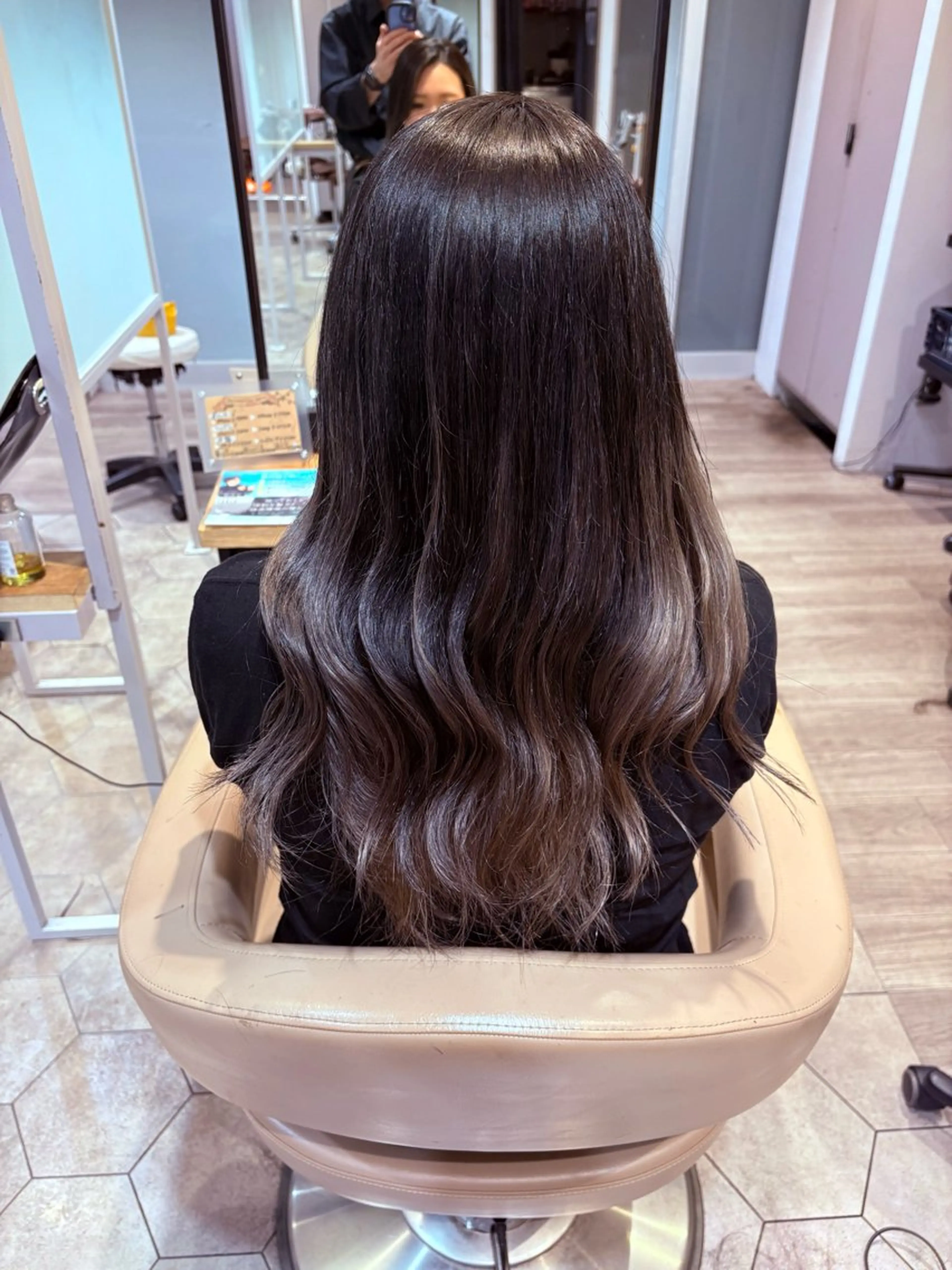 セミロング カット ヘアカラー トリートメント Earth日吉所属・✨髪質改善カラー✨ 赤味除去カラー／理久のヘアスタイル