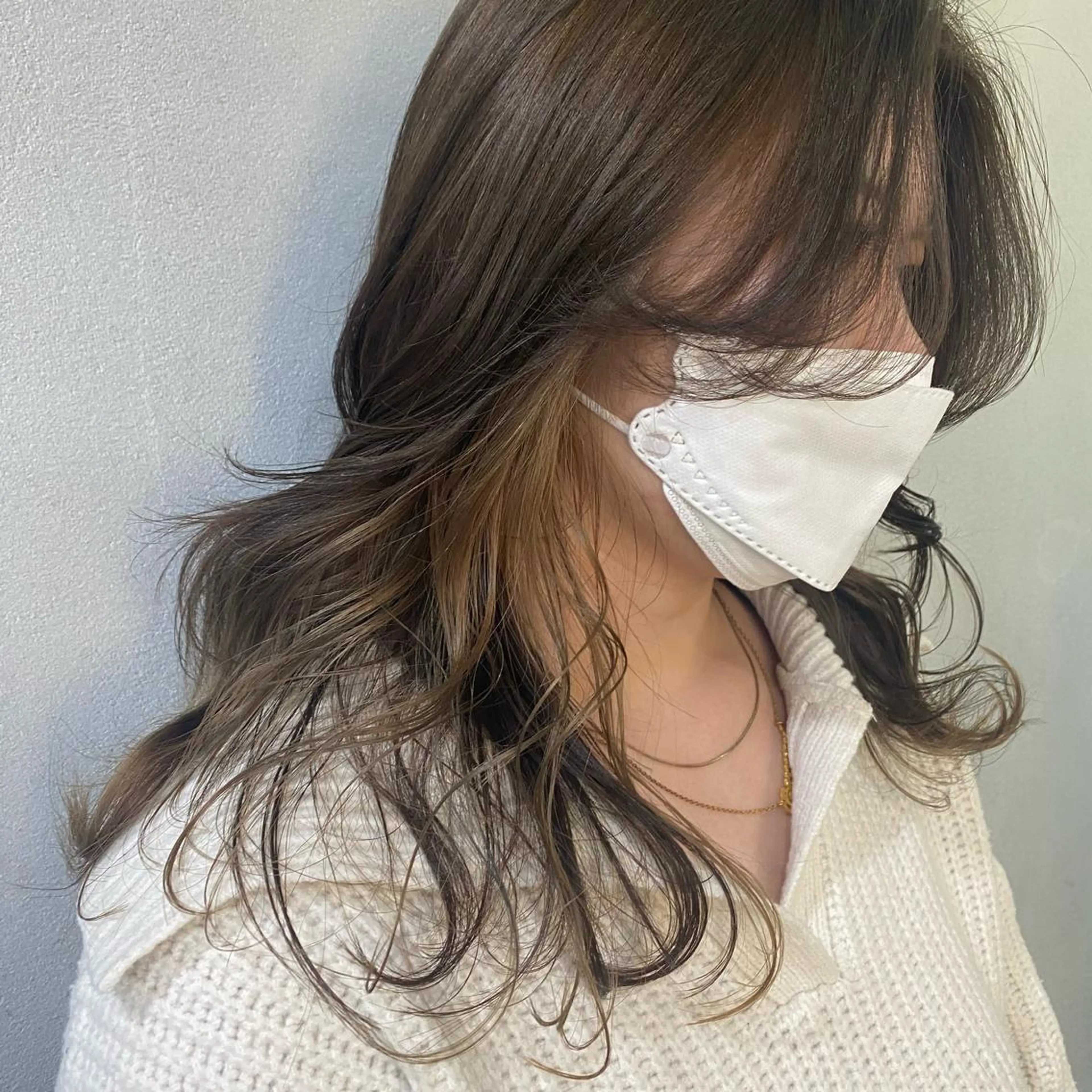 ロング カラー 舟橋 りんかのヘアスタイル