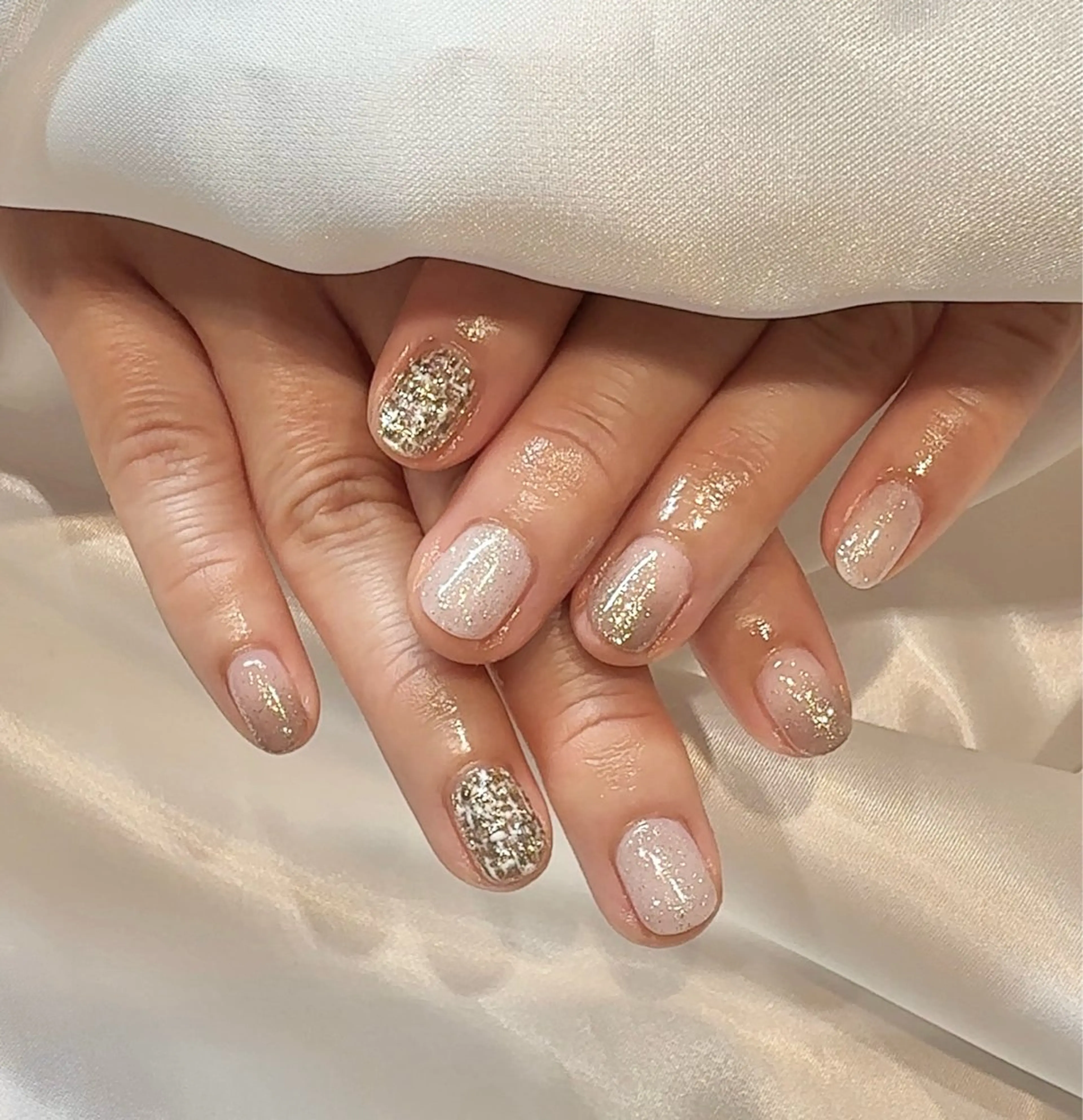 ネイル キラキラネイル ハンドネイル nail  LATTE所属・nail Latteのネイルデザイン