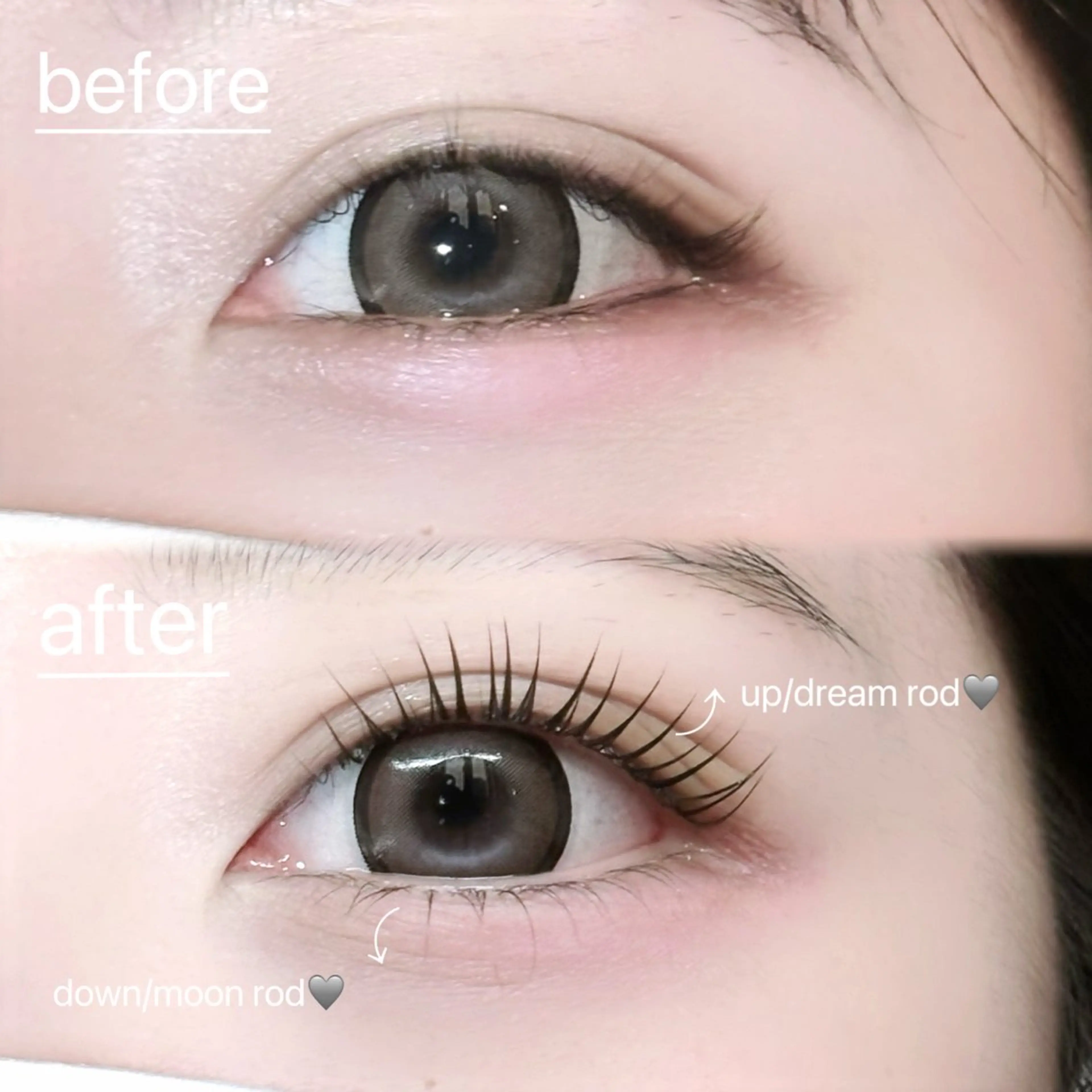 マツエク・マツパ 韓国風マツエク ナチュラル まつげパーマ 下まつげエクステ マツパ FaB 千葉店所属・🩶LEDエクステ& 上下パーマRAN🪽のマツエク・マツパデザイン