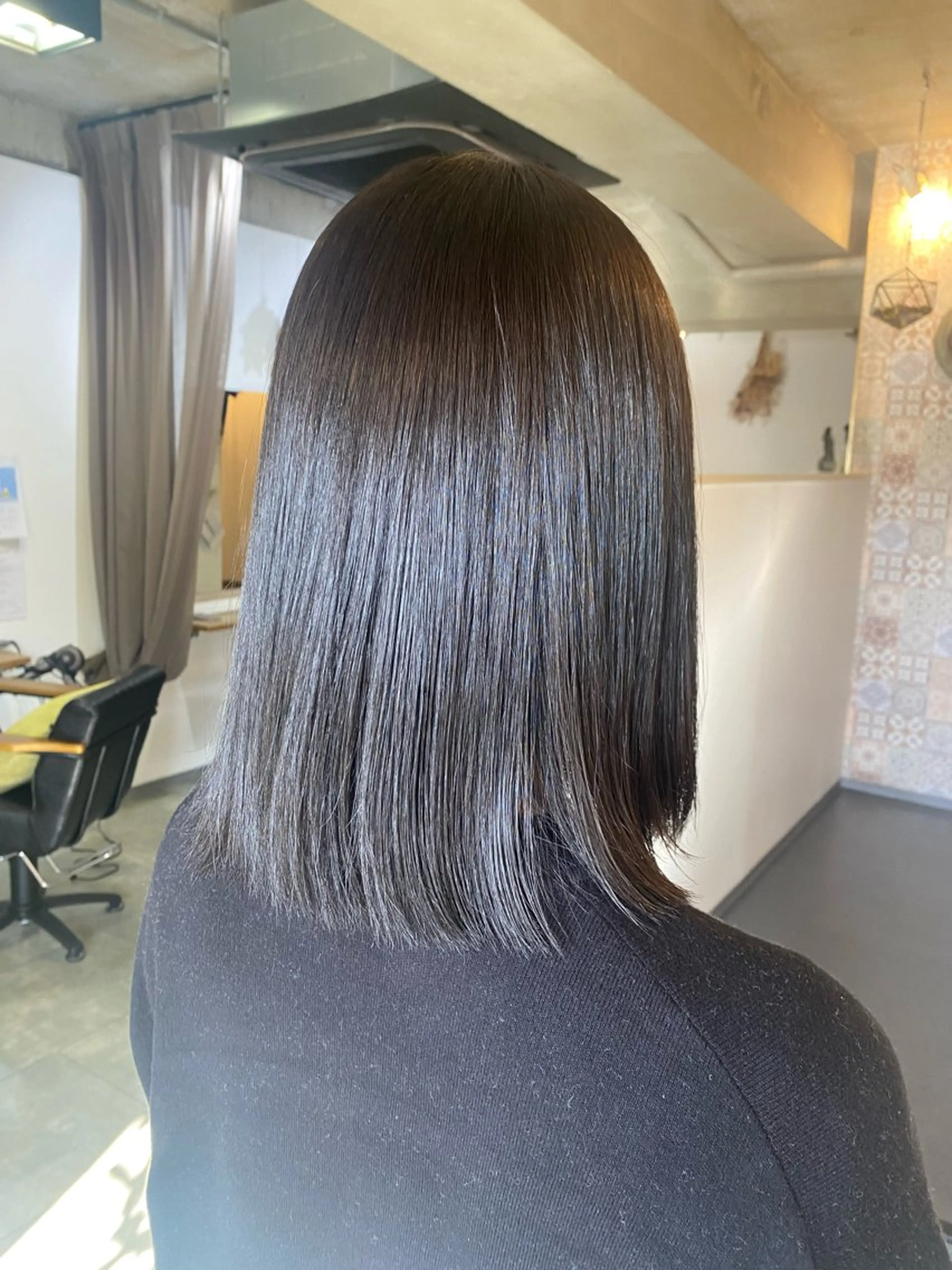 セミロング カラー グレージュ ヘアカラー トリートメント maya マヤのヘアスタイル