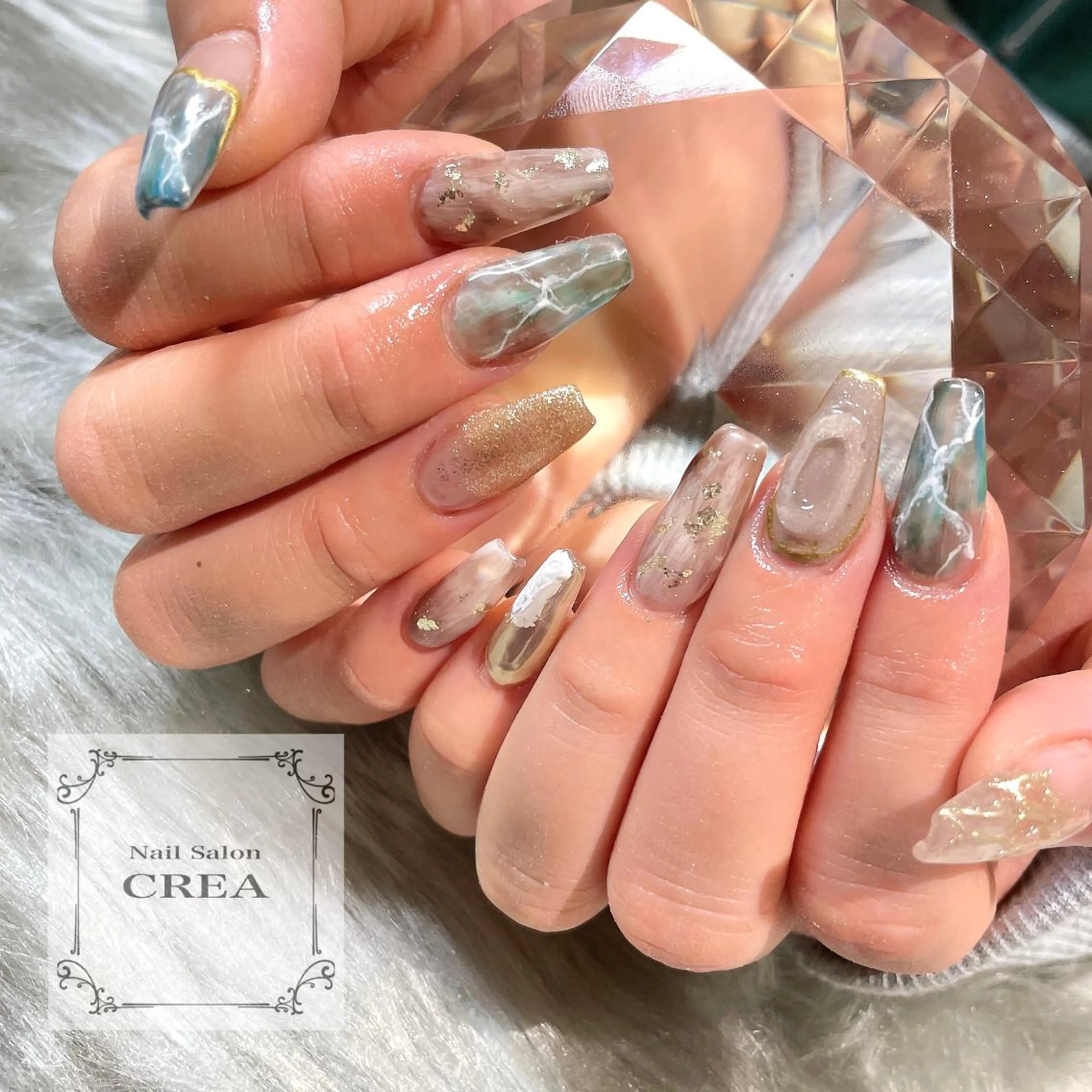 ネイル ニュアンスネイル ハンドネイル NailSalon CREAのネイルデザイン