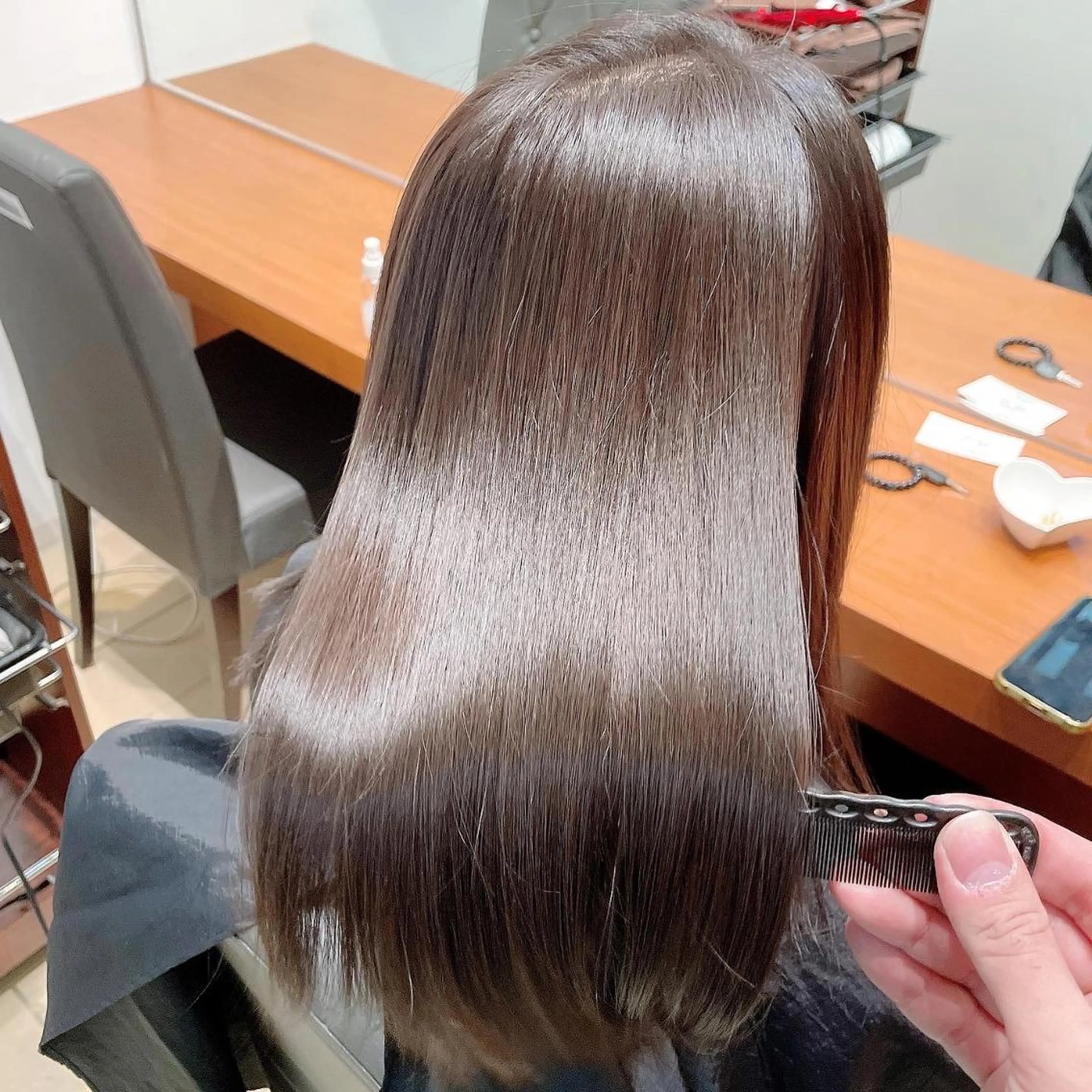 パーマ ミディアム 透明感カラー/ 髪質改善/サクラ🌸のヘアスタイル