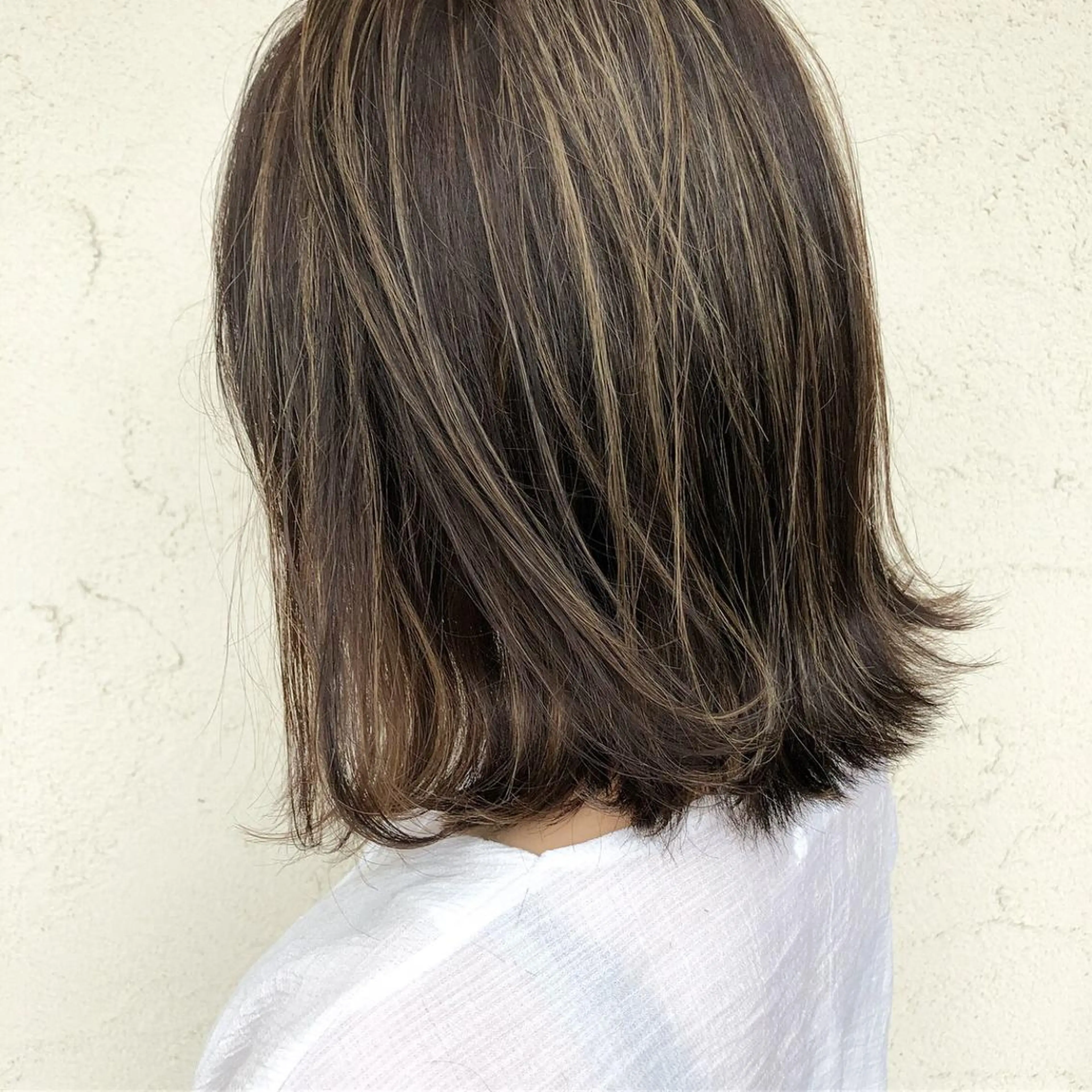 ミディアム カラー ハイライトカラー ハイライト ヘアカラー トリートメント ヘアセット 艶髪育成サロン 京橋　shinのヘアスタイル