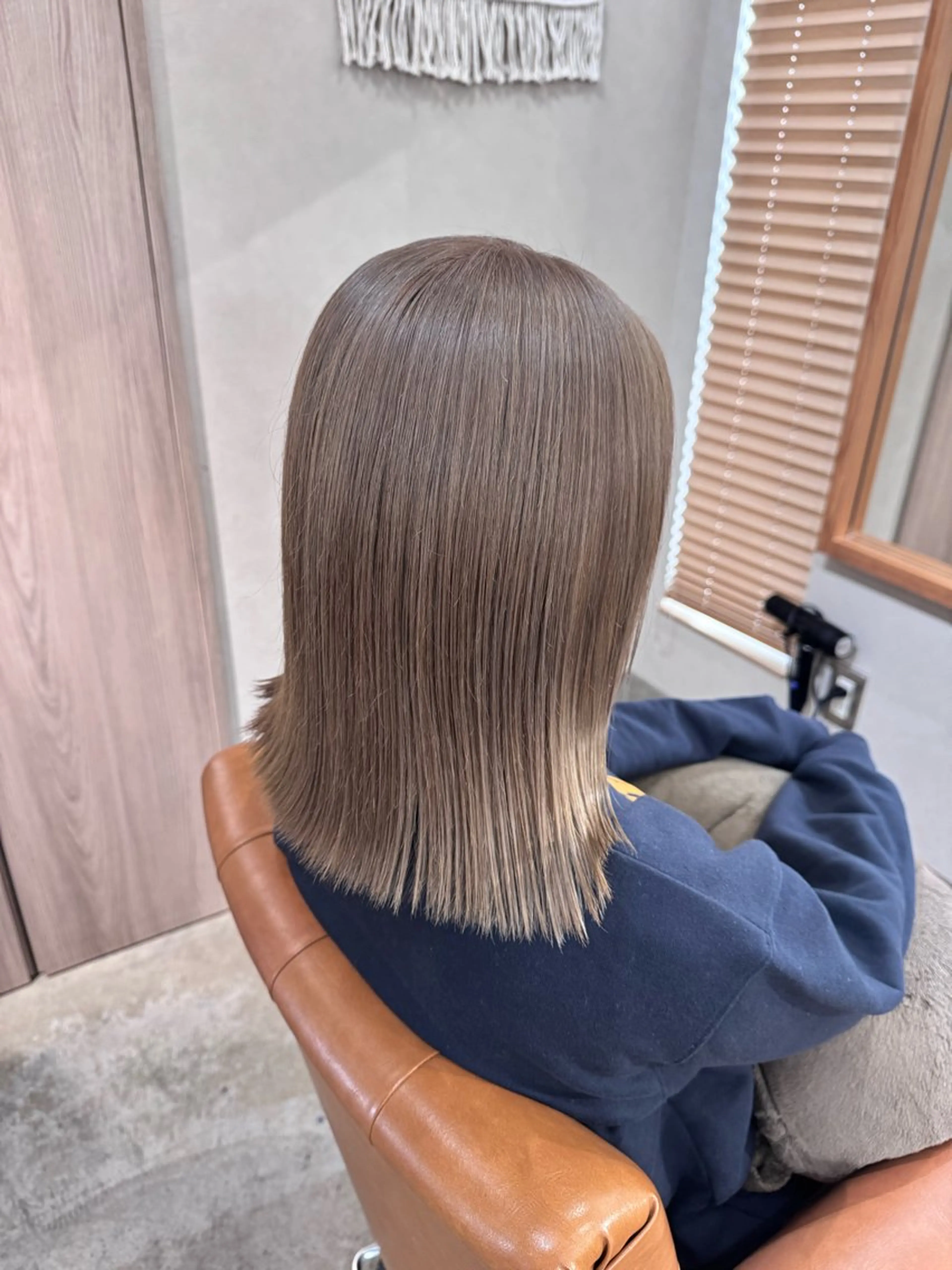 ミディアム ヘアカラー 大石 楓のヘアスタイル