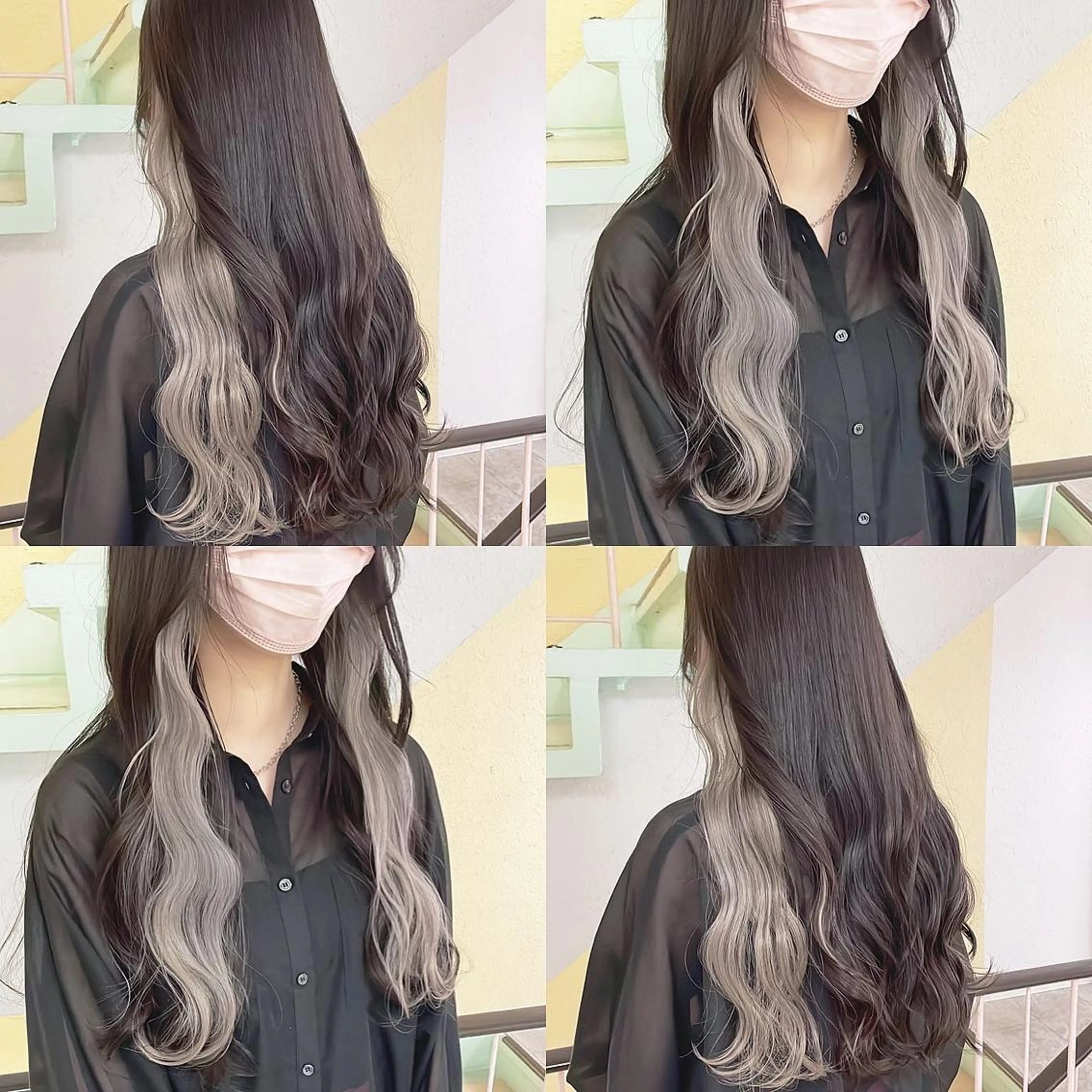 カラー ヘアカラー トリートメント 渋谷:インナーカラー ／🍒エリカ🍒のヘアスタイル