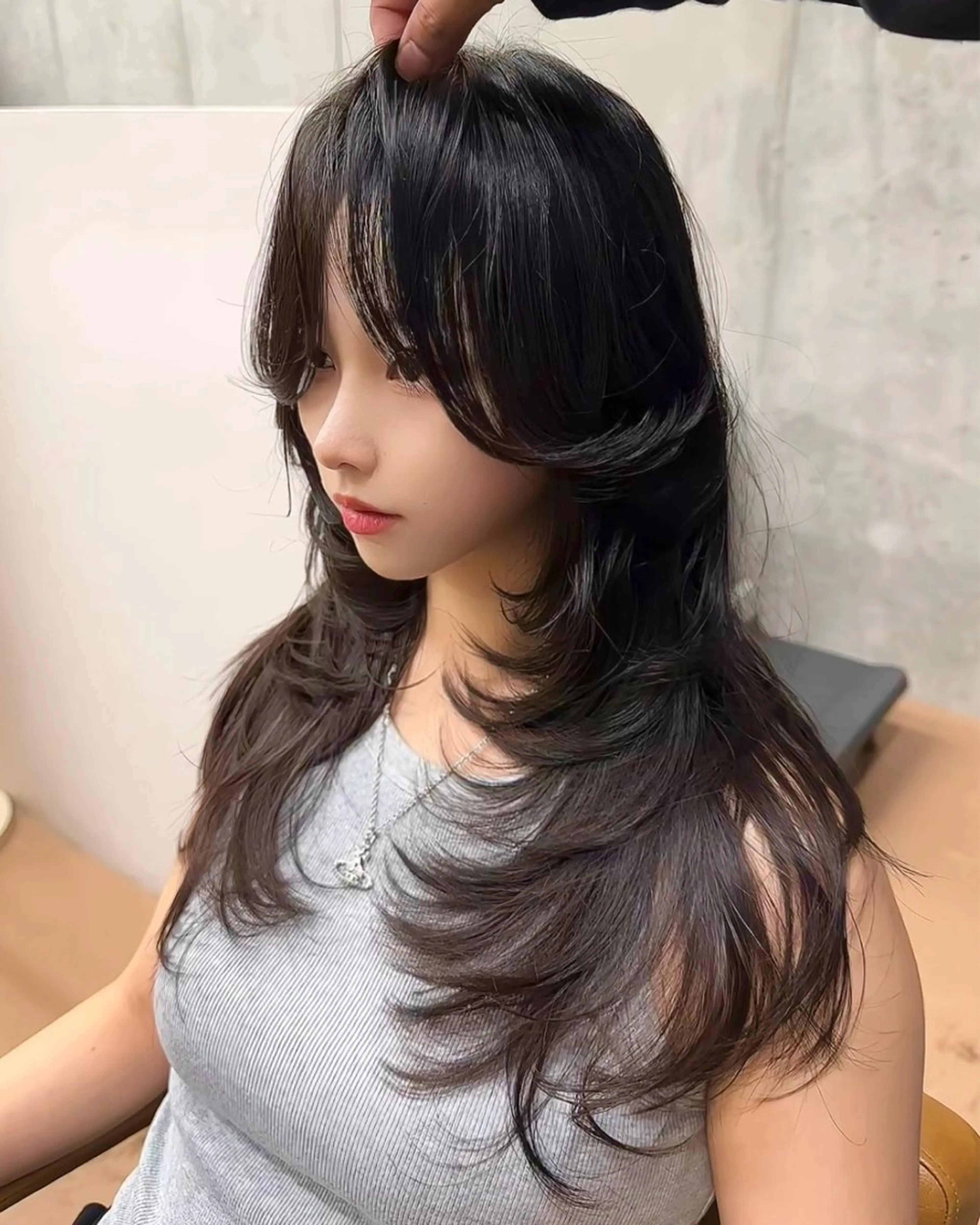 ロング カット ヘアカラー トリートメント NU/EN所属・海外ヘア/美髪矯正 海外レイヤー/ヒラキのヘアスタイル