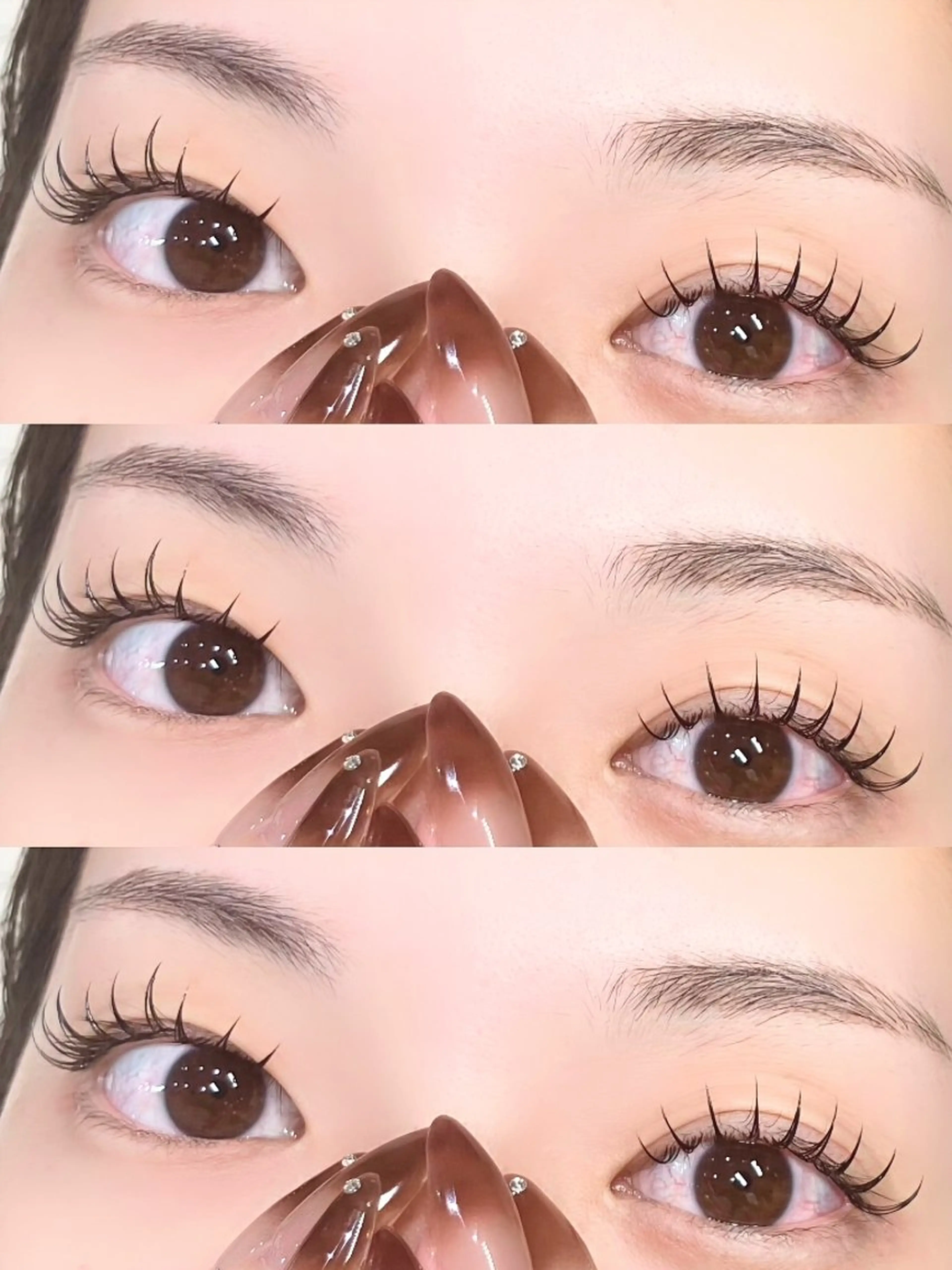 マツエク・マツパ ナチュラル Grandoll Luxe eye+所属・momo tanakaのマツエク・マツパデザイン