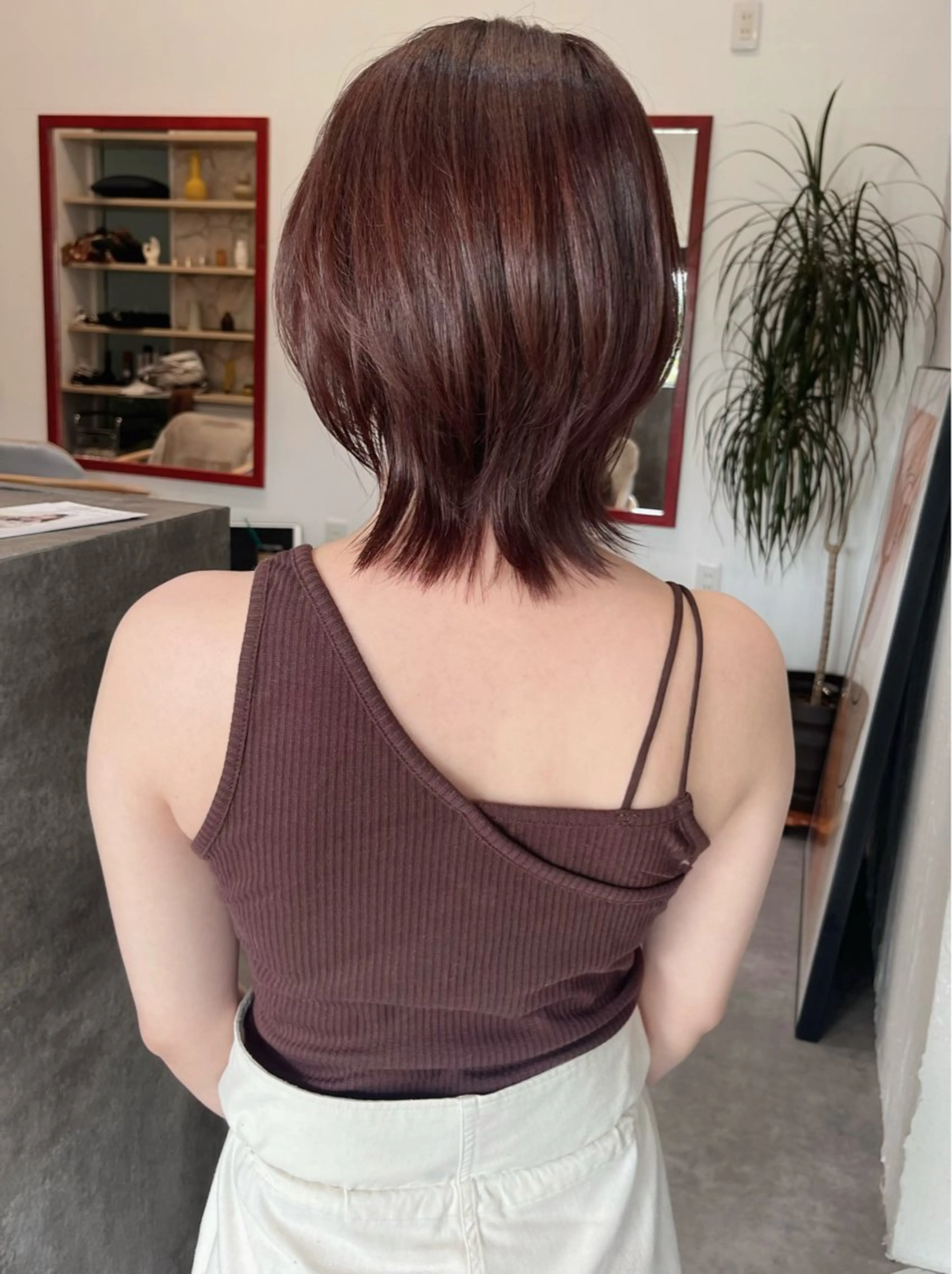 ミディアム カット ヘアカラー 金沢市/美容師/ 岡島由希美のマツエク・マツパデザイン