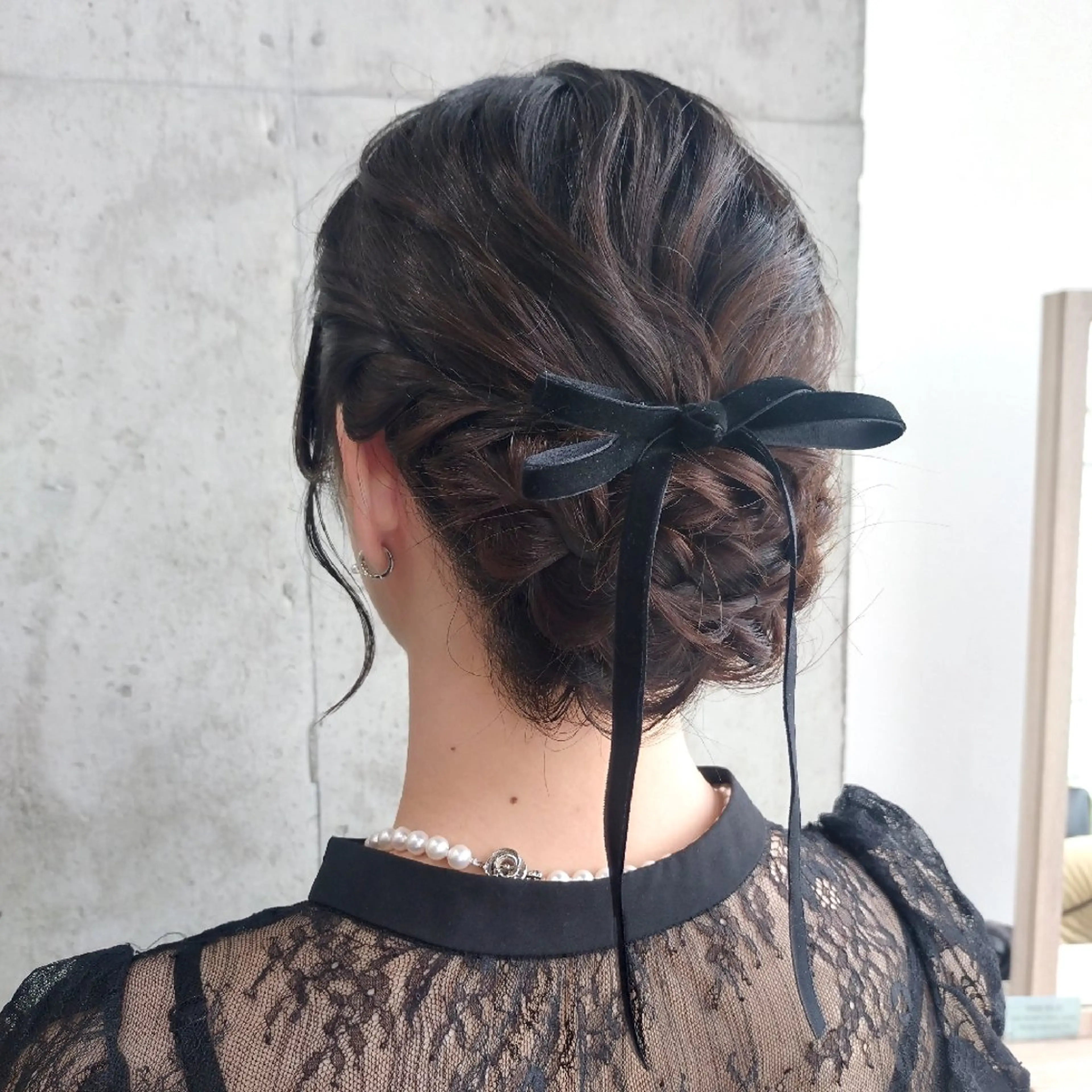 ミディアム ヘアアレンジ ヘアセット ヘアアレンジ/柔らか 艶カラー/AKARIのヘアスタイル