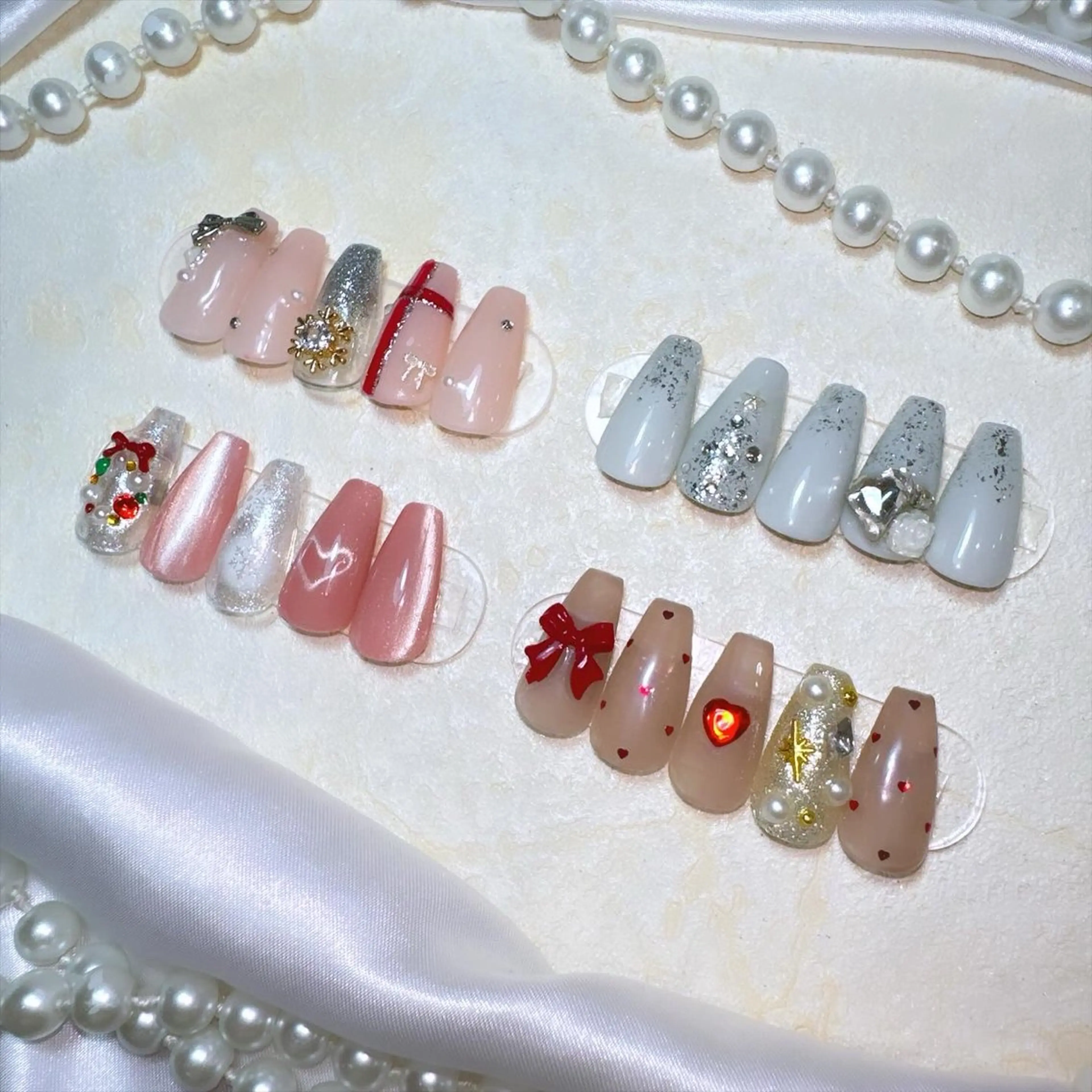 ネイル アートネイル フラッシュネイル フレンチネイル ジェルネイル ガラスフレンチ ハンドネイル You&Me Miyuのネイルデザイン