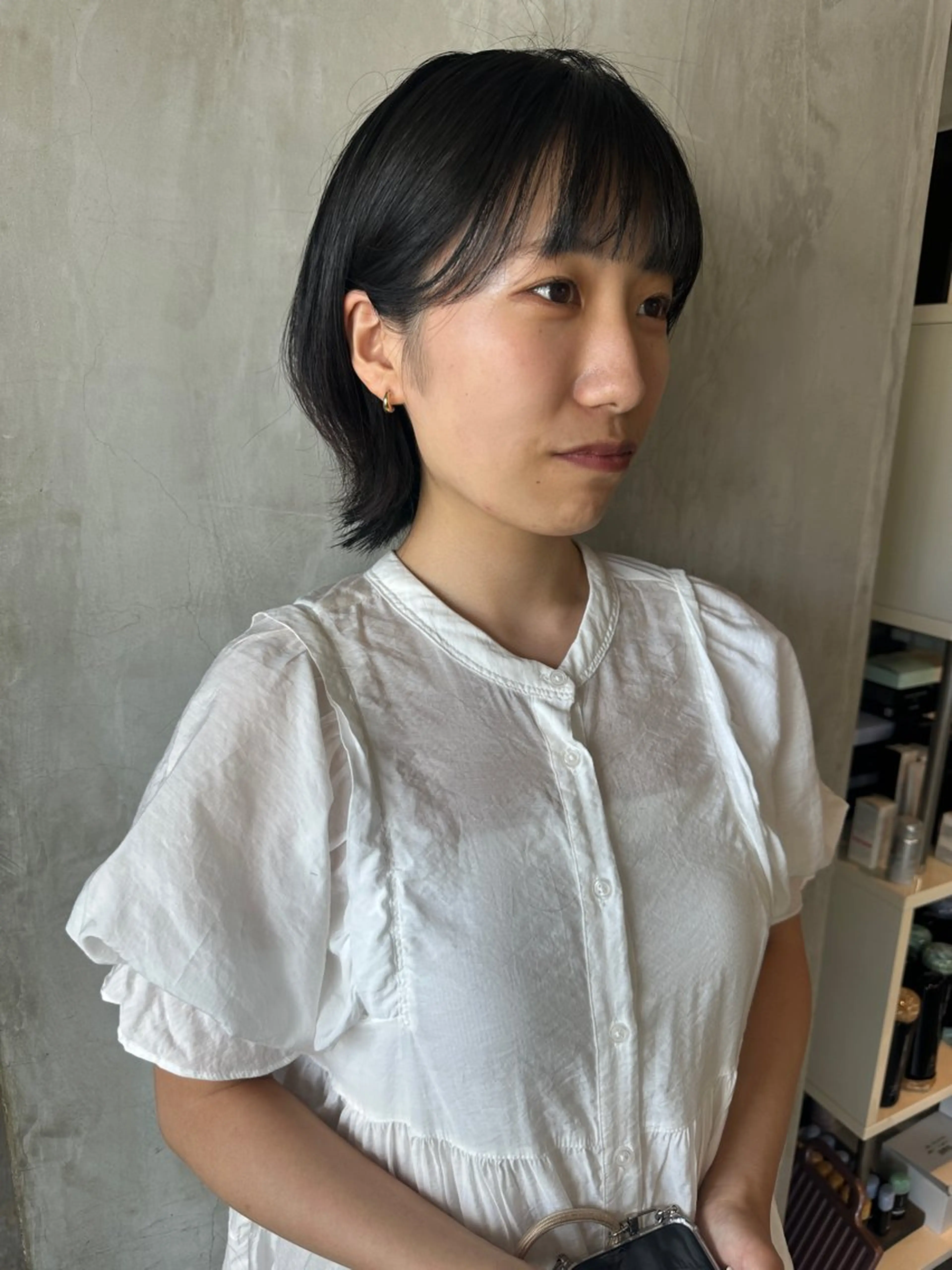 ショート カラー ヘアアレンジ ボブレイヤー ボブ レイヤーカット stylist/蛯谷 珠里のヘアスタイル