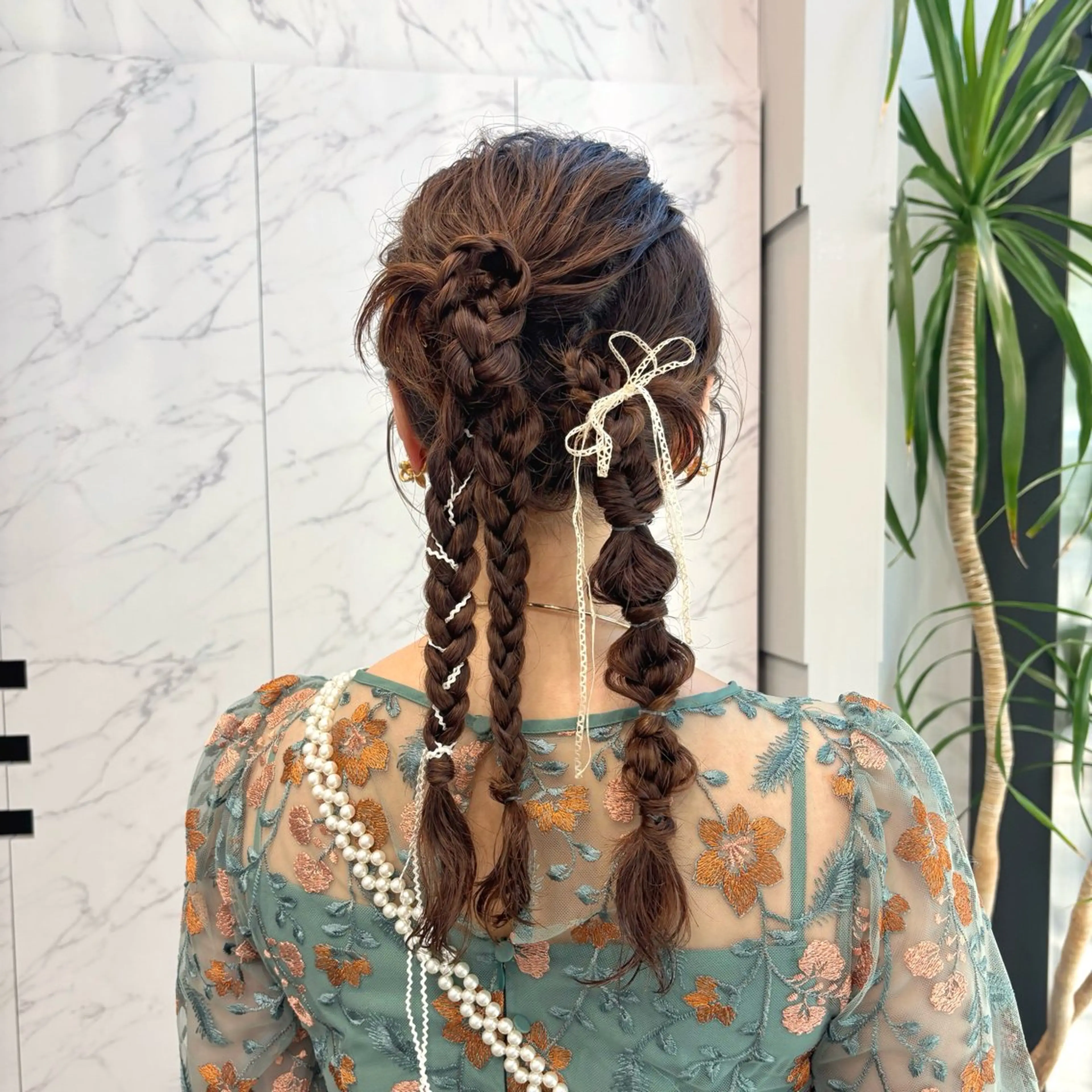 セミロング パーマ ヘアアレンジ aoi /パーマ /まるみショートのヘアスタイル