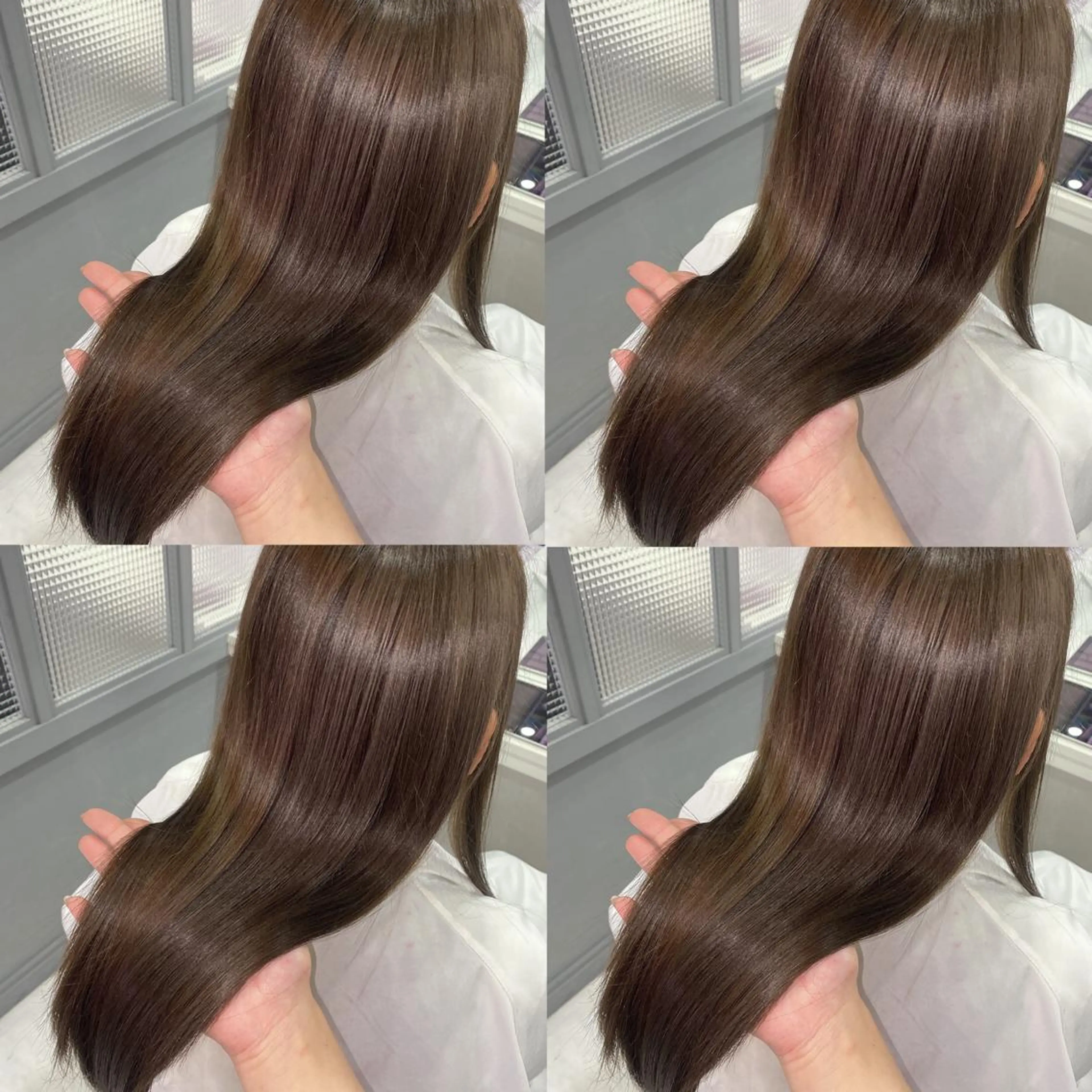 セミロング カラー カット ヘアカラー トリートメント 髪質改善×矯正🫧 韓国ヘアasamiのヘアスタイル