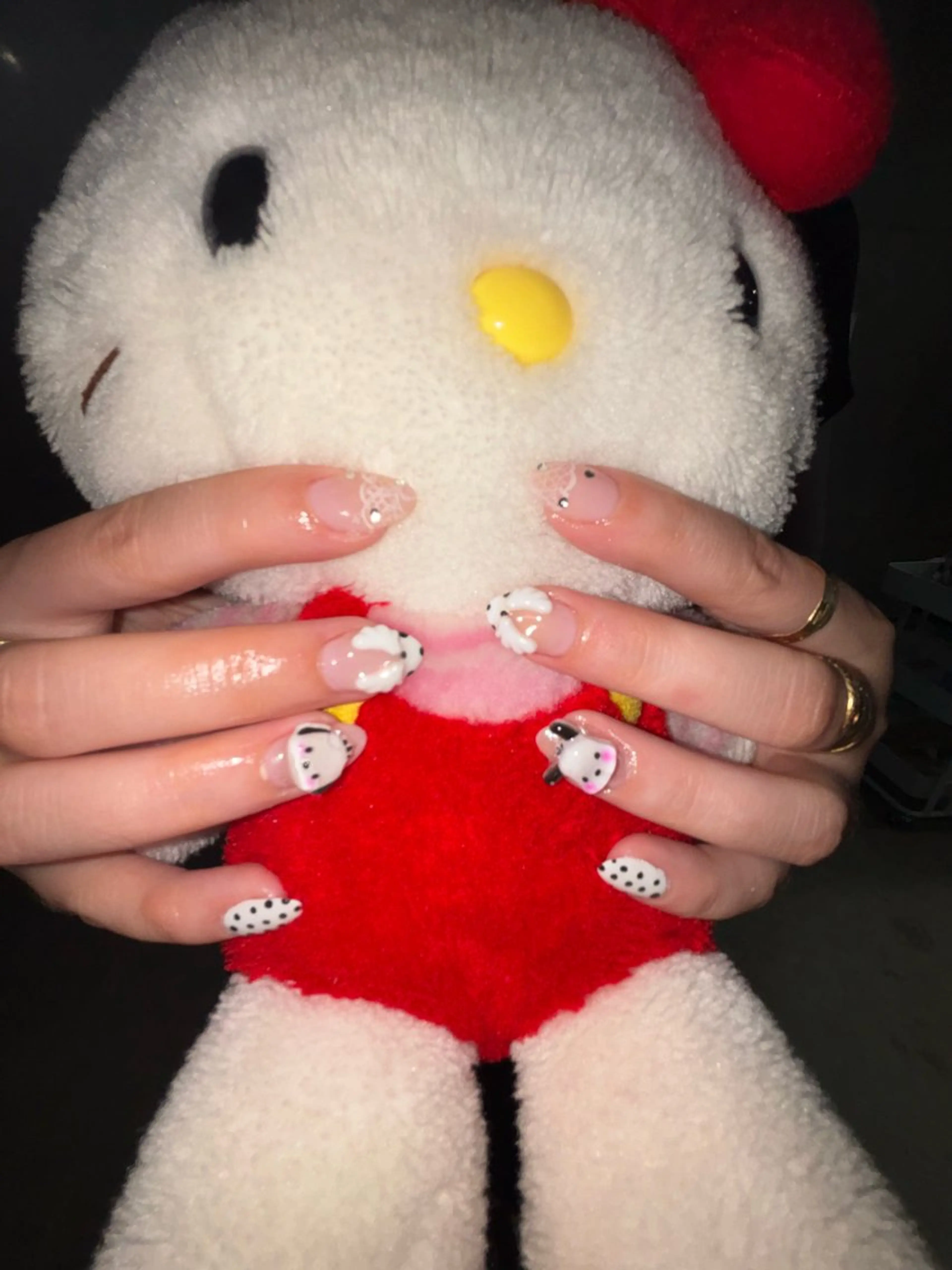 ネイル ドット レース Topcoat/ 下北沢nailのネイルデザイン