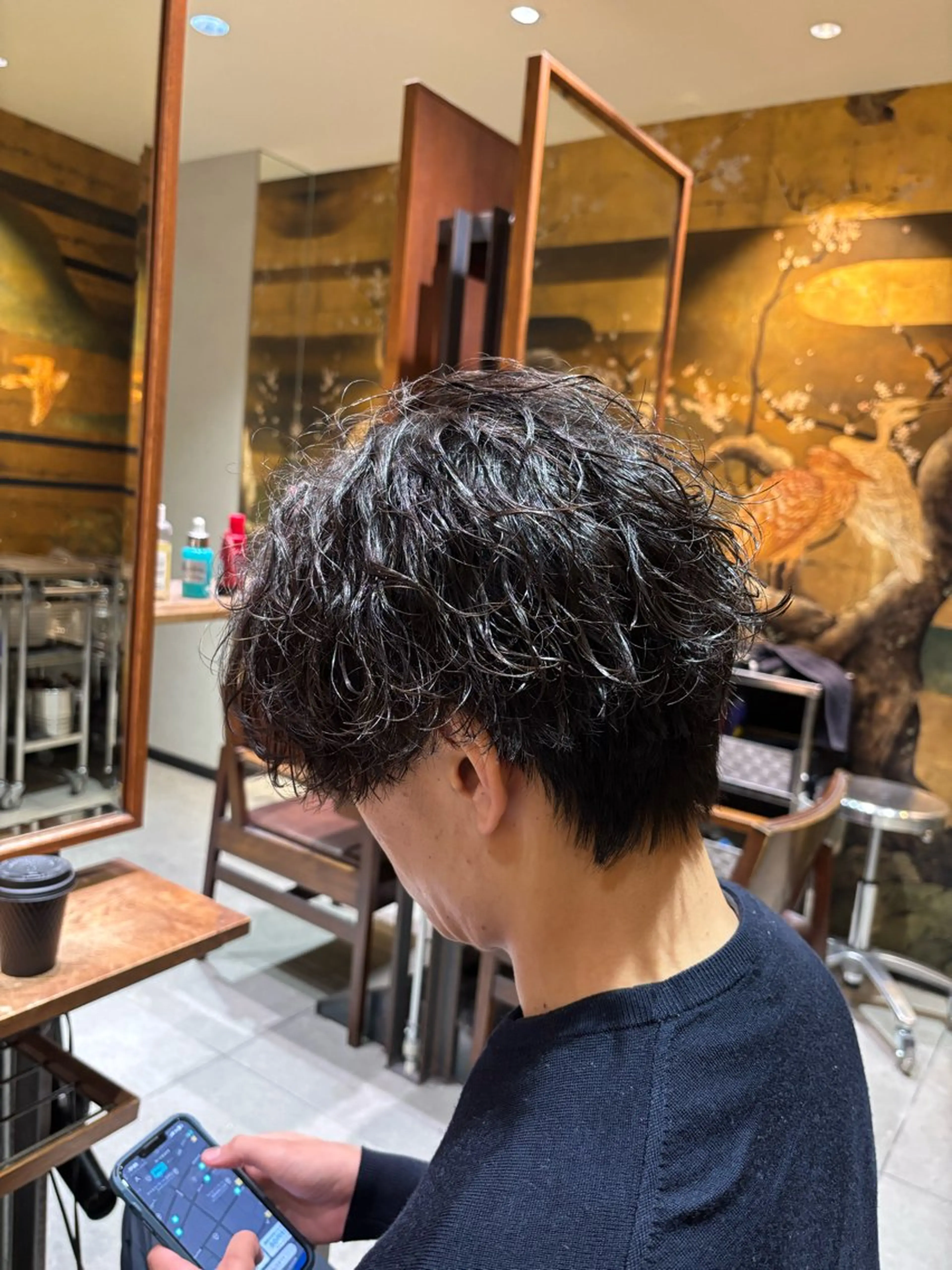 パーマ メンズ カット パーマ FURUSHO所属・透明感カラー/ ツイスパ/小倉悠佑のヘアスタイル